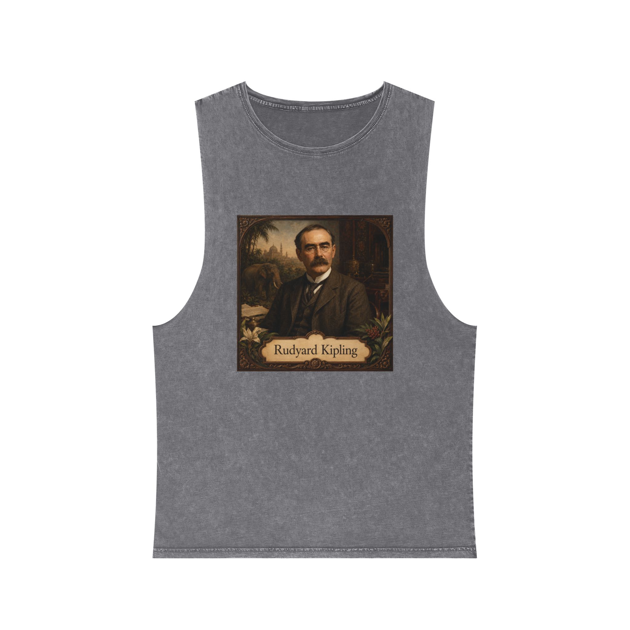 Rudyard Kipling Unisex Stonewash Tank Top - Image 9