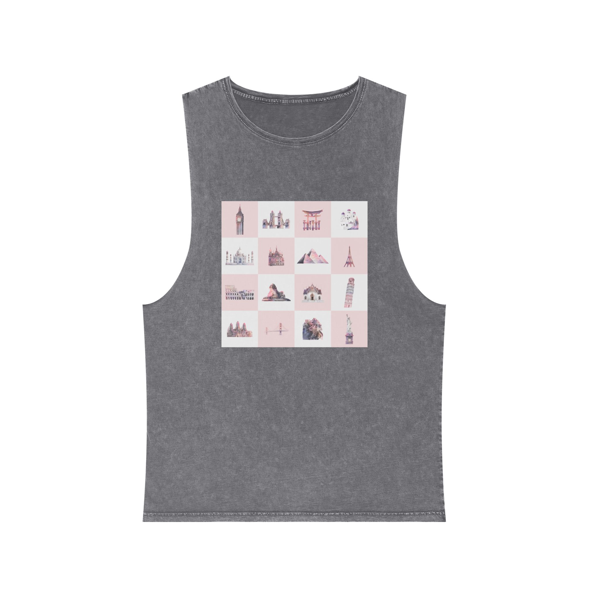 Historical Design A1684C Unisex Stonewash Tank Top - Image 9