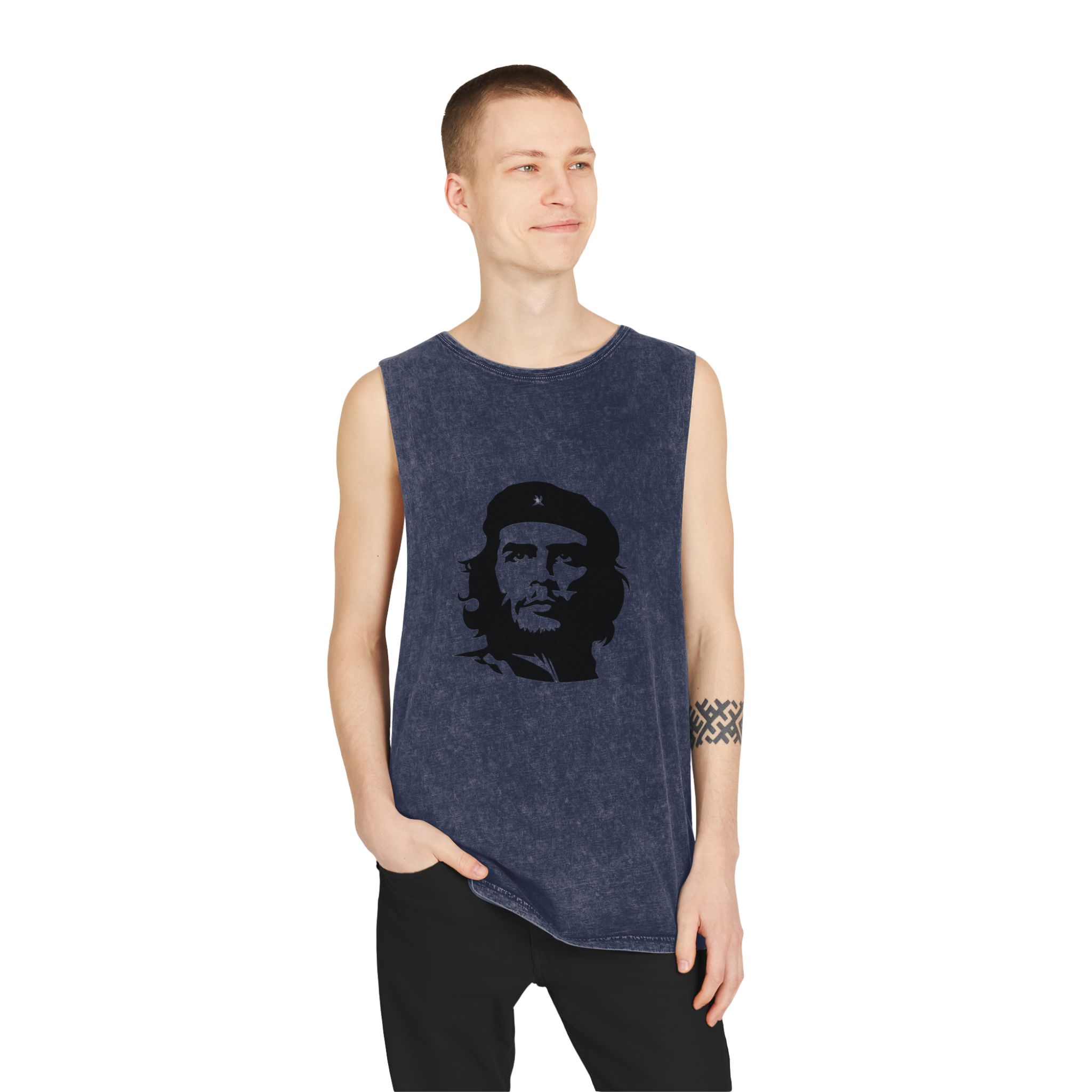 Che Guevara Unisex Stonewash Tank Top - Image 15