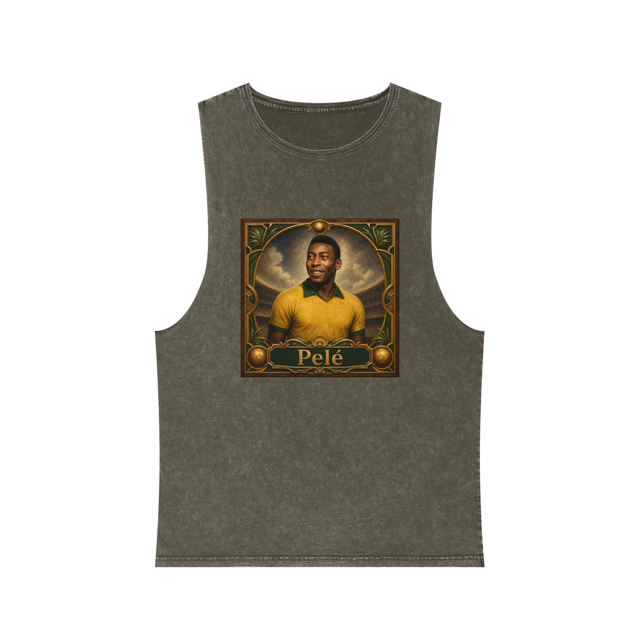 Pele Unisex Stonewash Tank Top - Image 5
