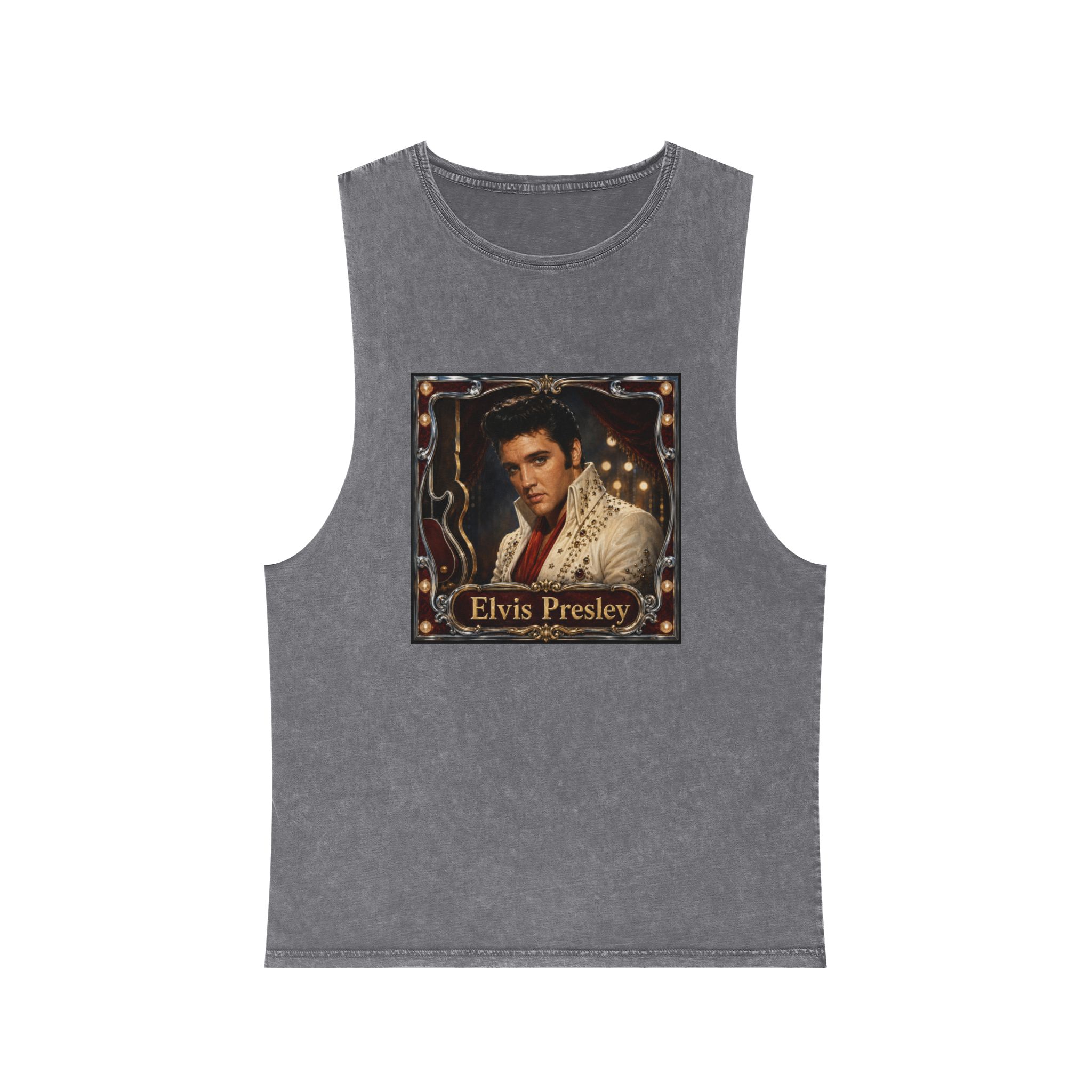 Elvis Presley Unisex Stonewash Tank Top - Image 9