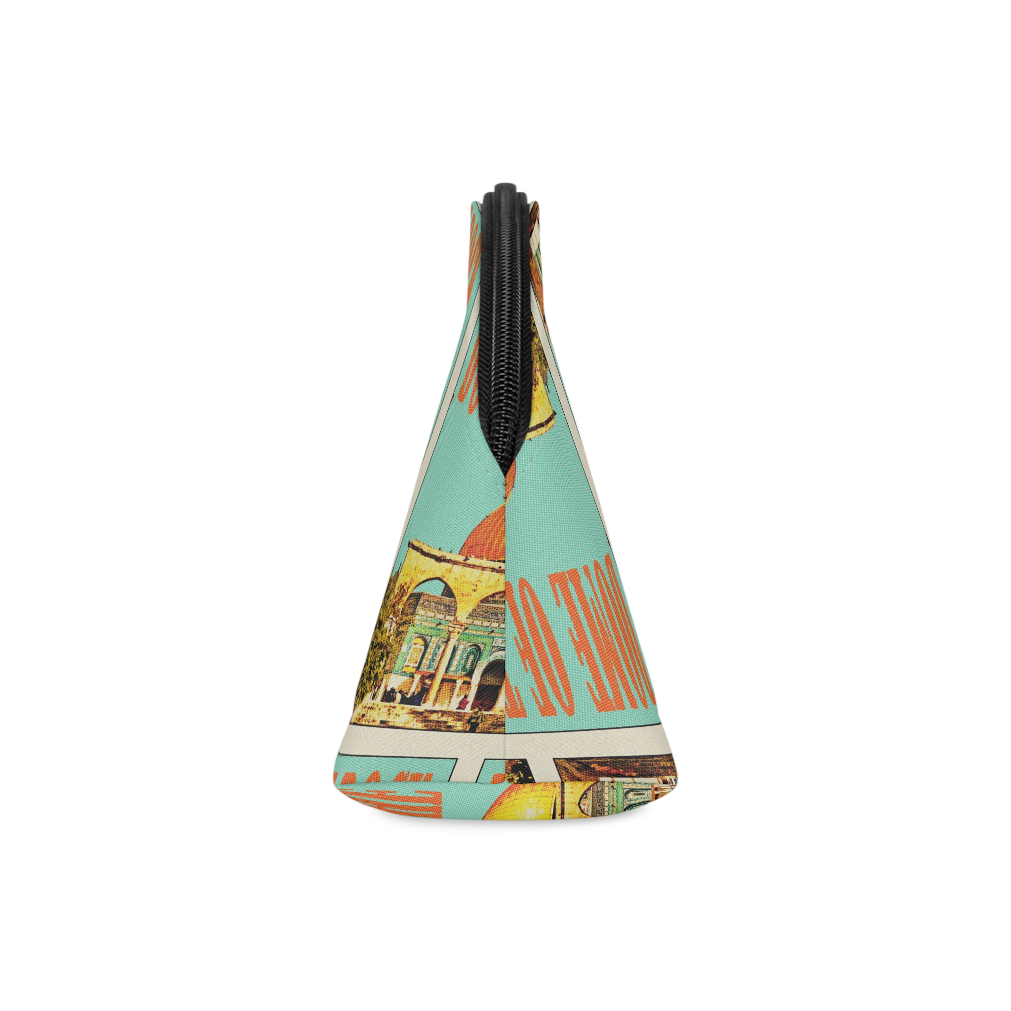 Dome Rock Retro Travel Poster Makeup Bag - Image 4