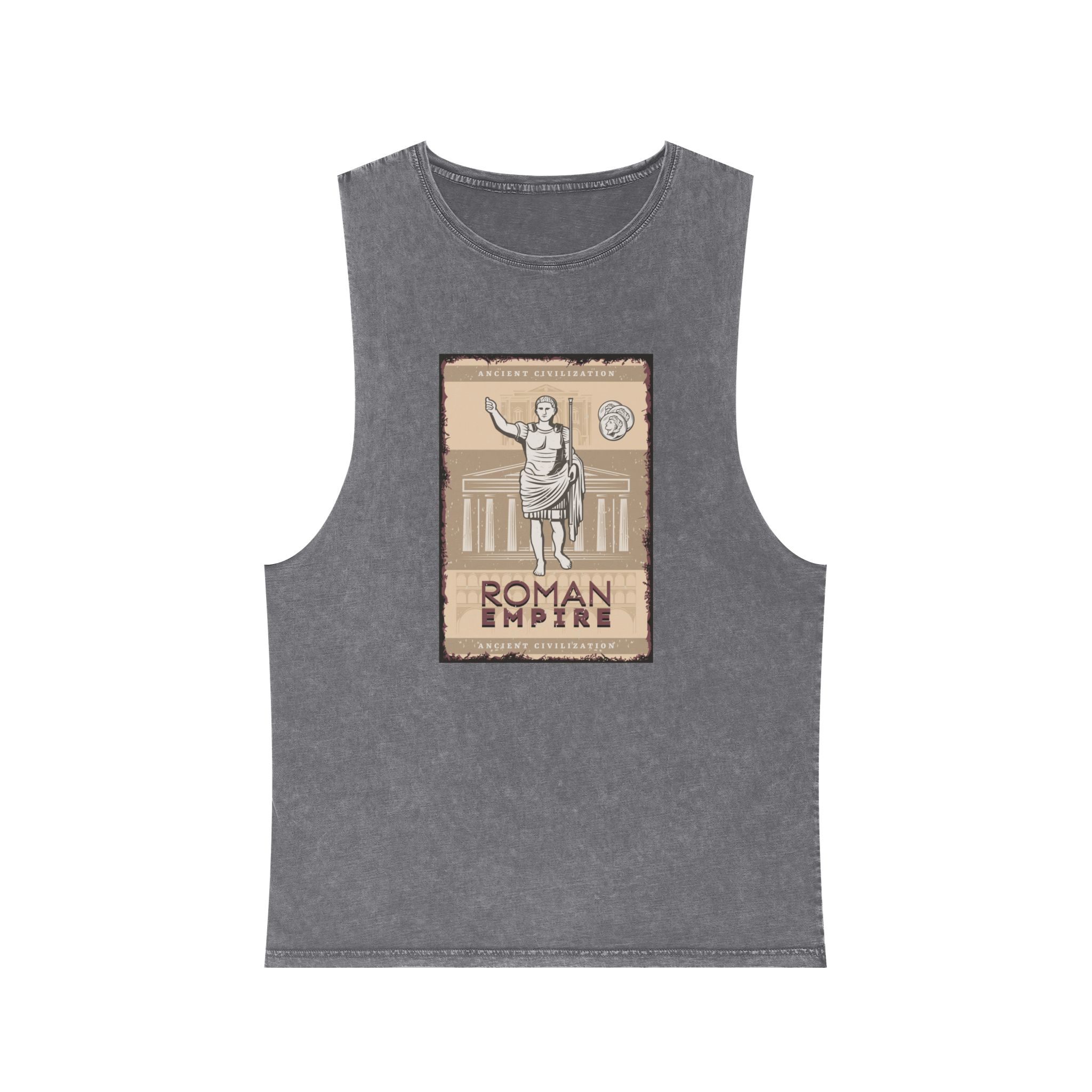 Historical Design 9A748A Unisex Stonewash Tank Top - Image 9