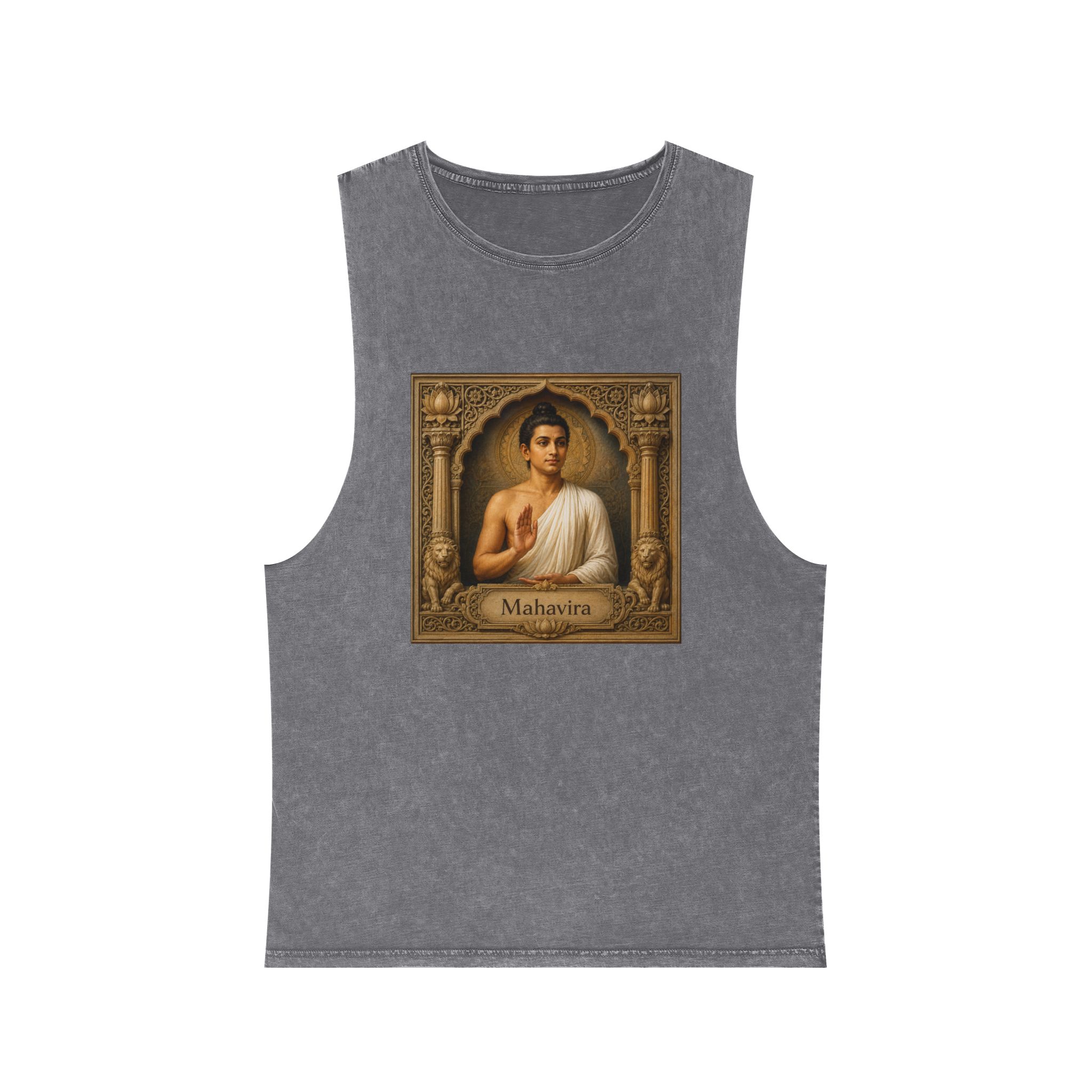 Mahavira Unisex Stonewash Tank Top - Image 9