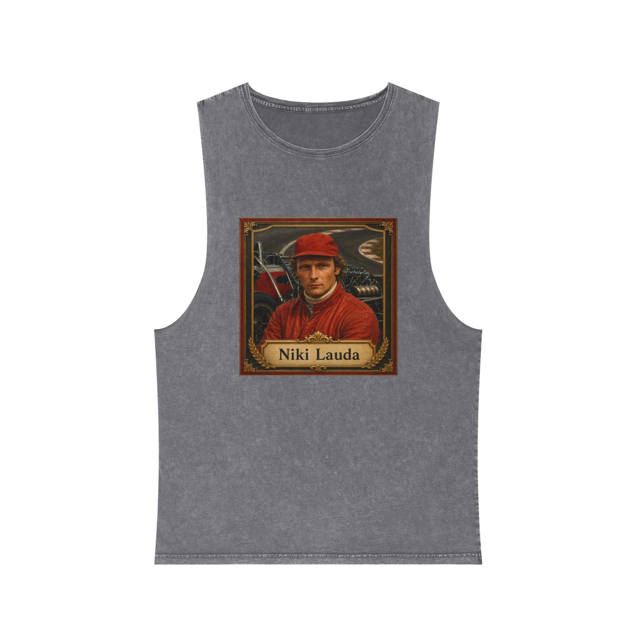 Niki Lauda Unisex Stonewash Tank Top - Image 9