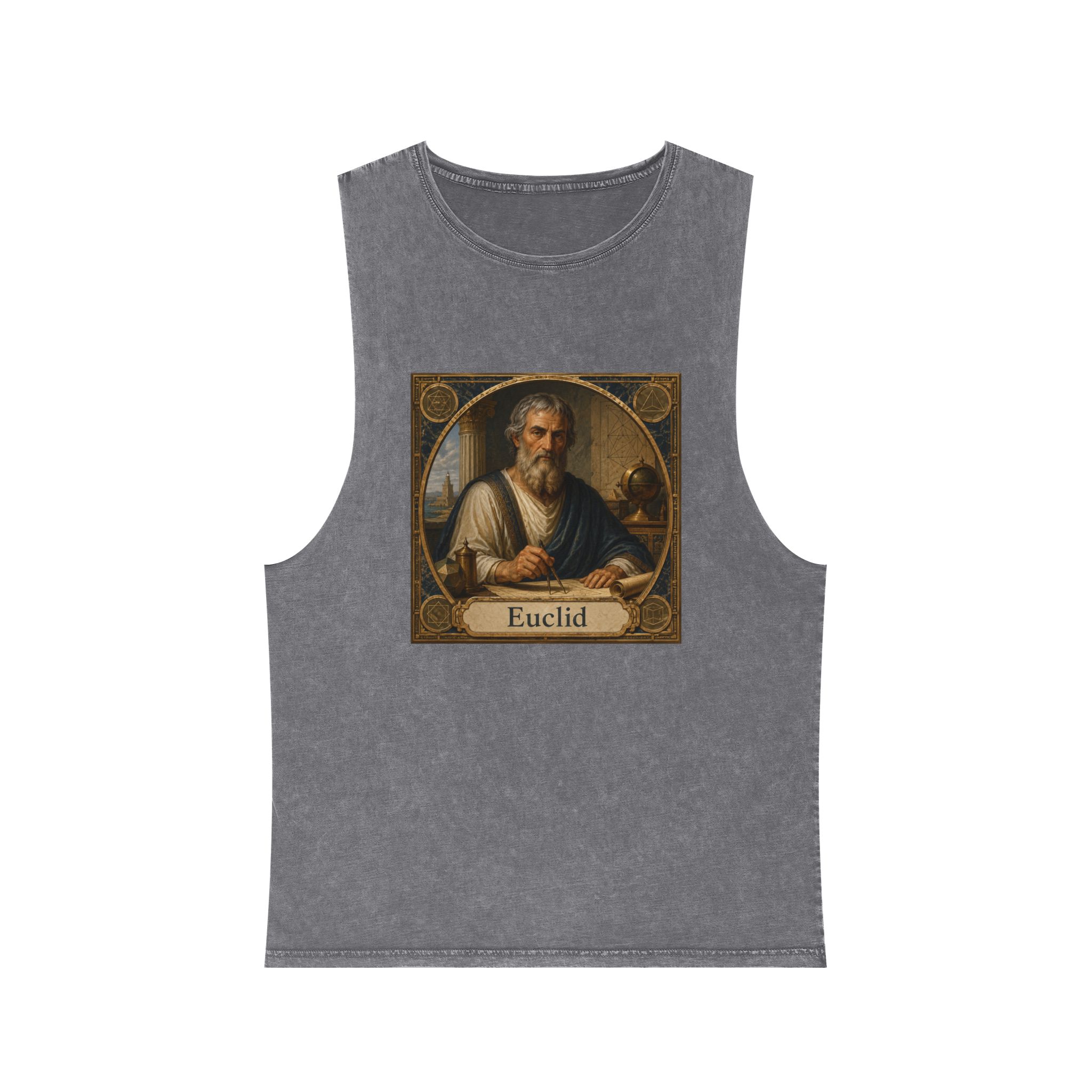 Euclid Unisex Stonewash Tank Top - Image 9