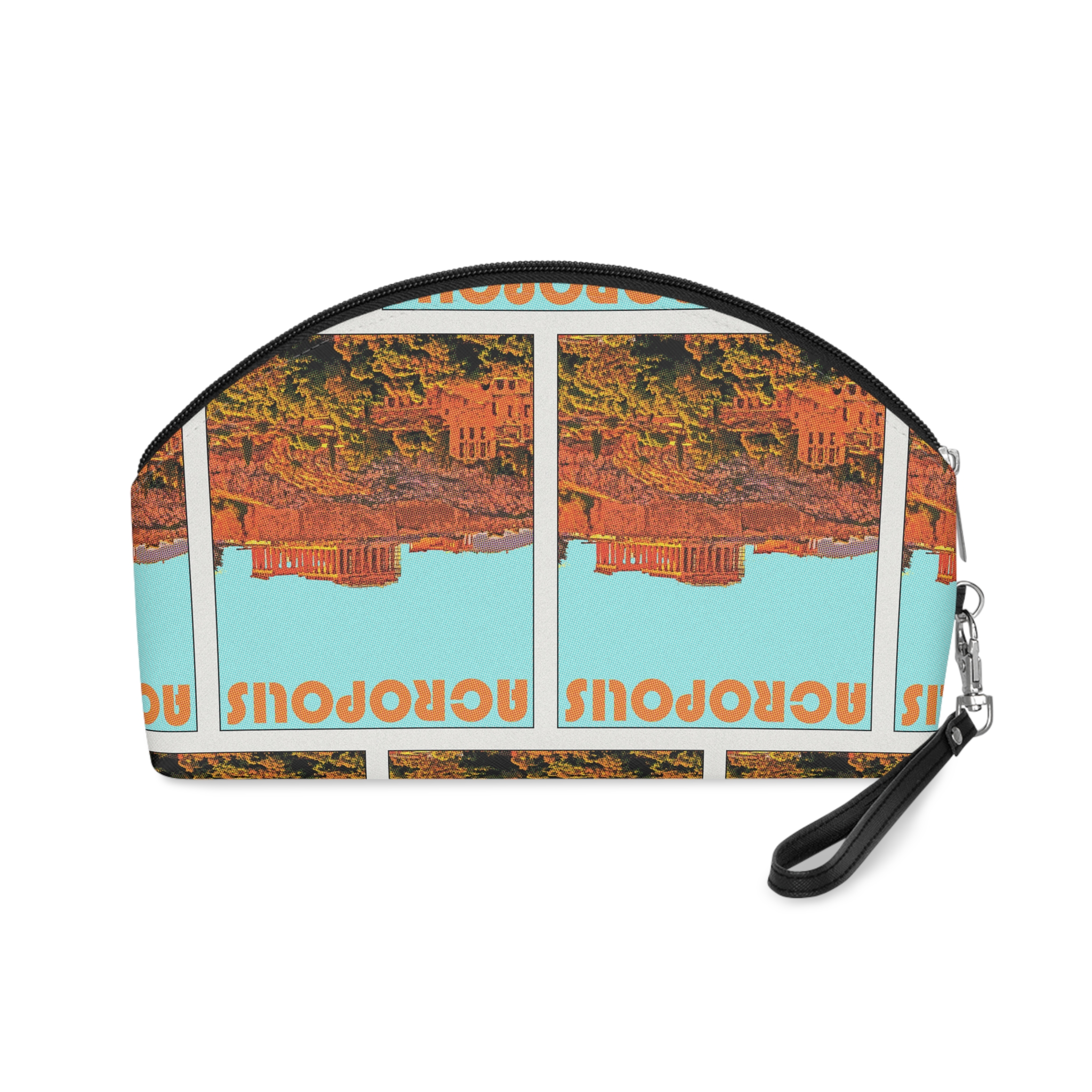 Acropolis Retro Travel Poster (1) Makeup Bag - Image 2