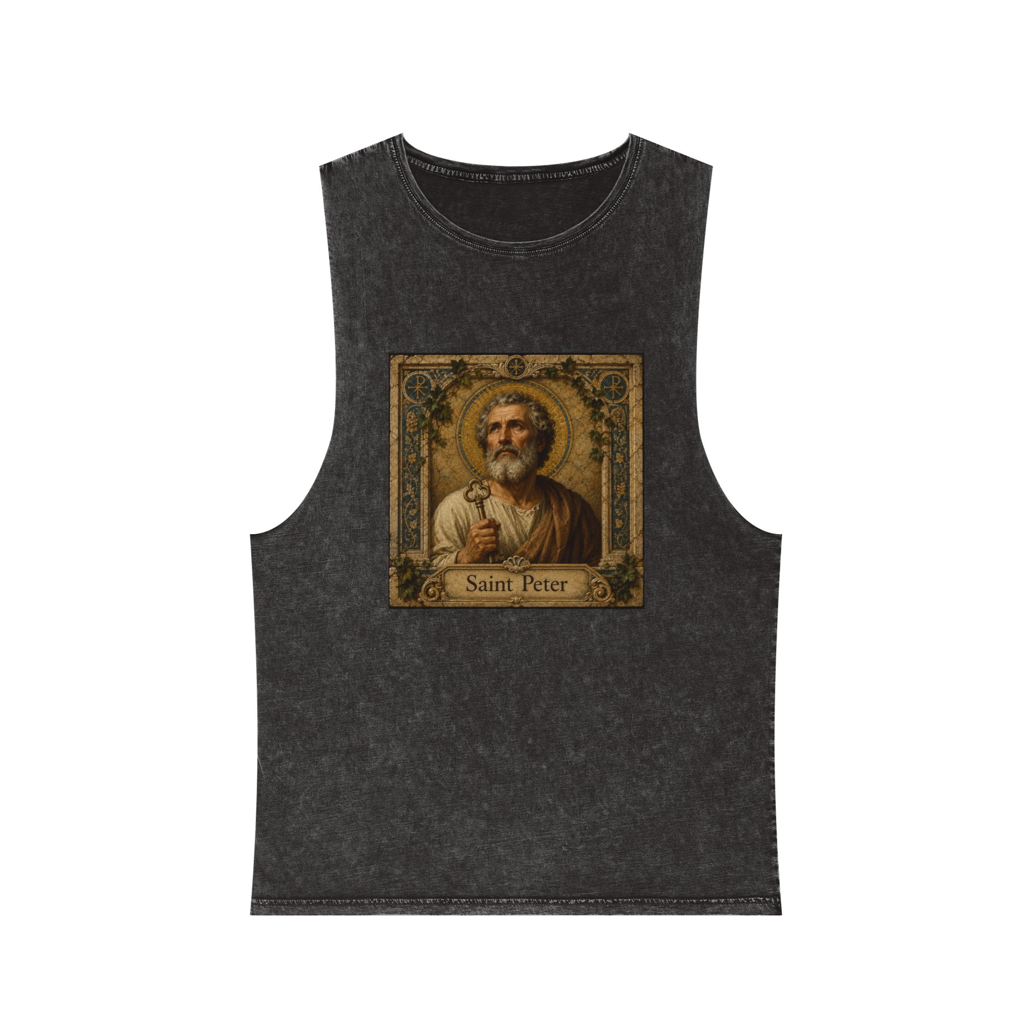 Saint Peter Unisex Stonewash Tank Top