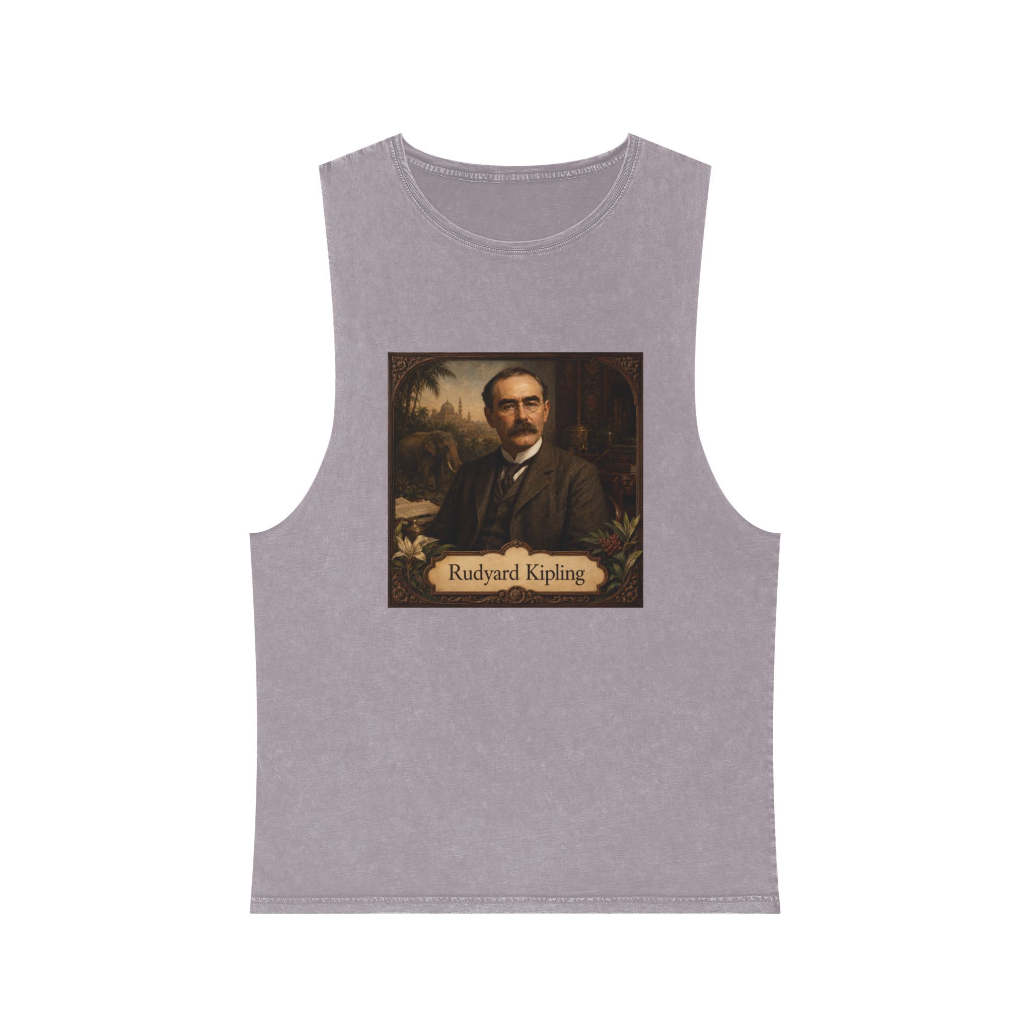 Rudyard Kipling Unisex Stonewash Tank Top - Image 17