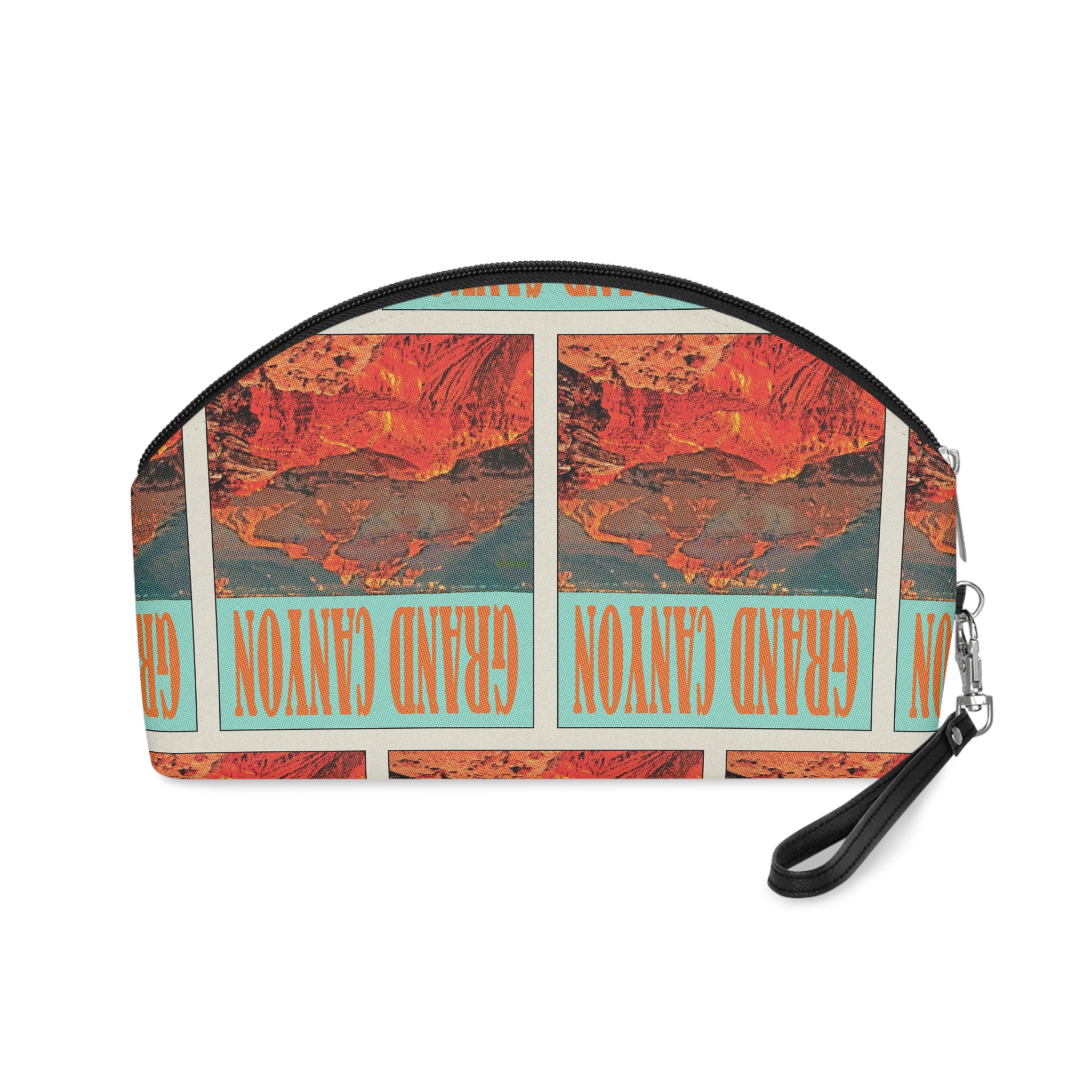 Grand Canyon Retro Travel Poster (2) Makeup Bag - Image 2