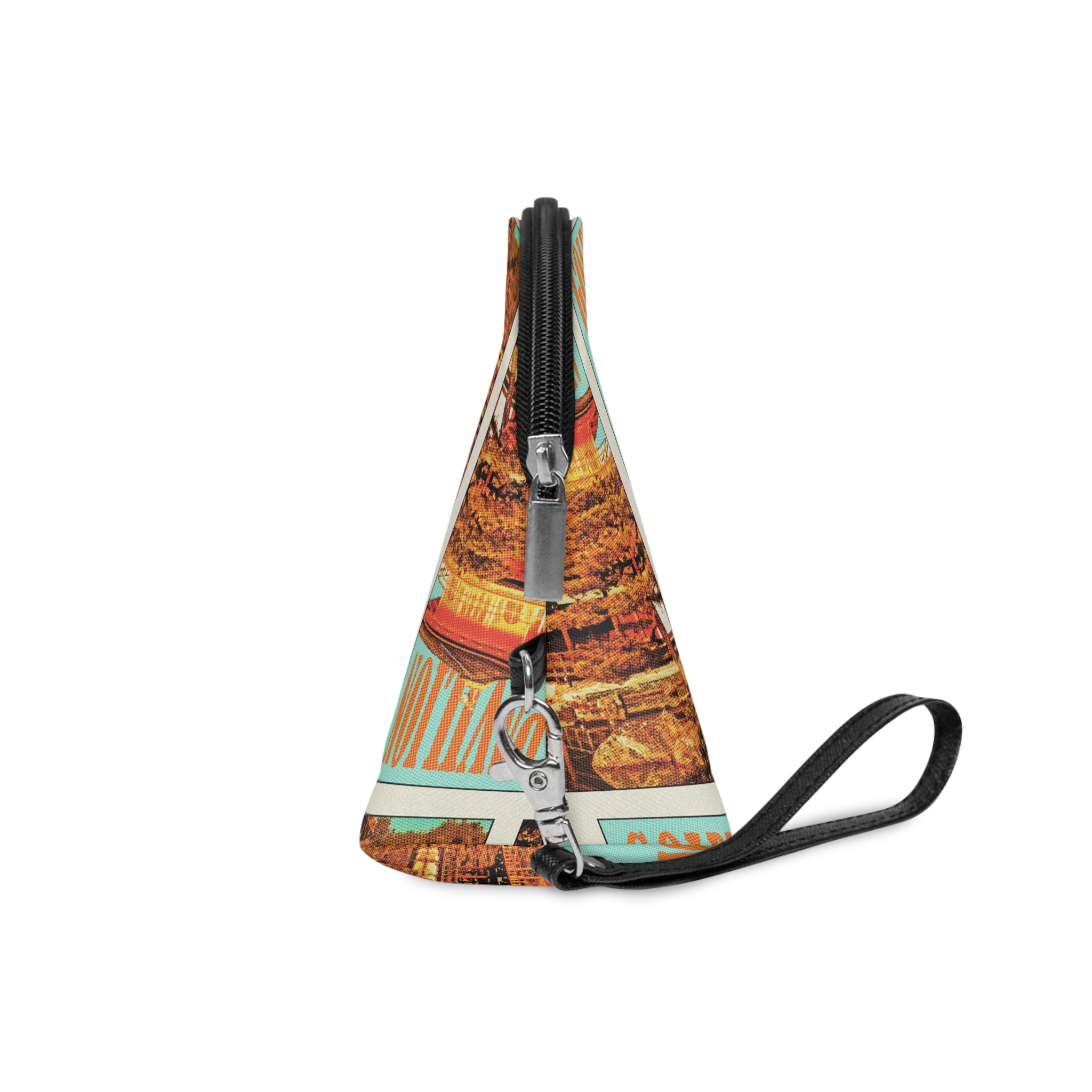 Golden Pavilion Retro Travel Poster (1) Makeup Bag - Image 3
