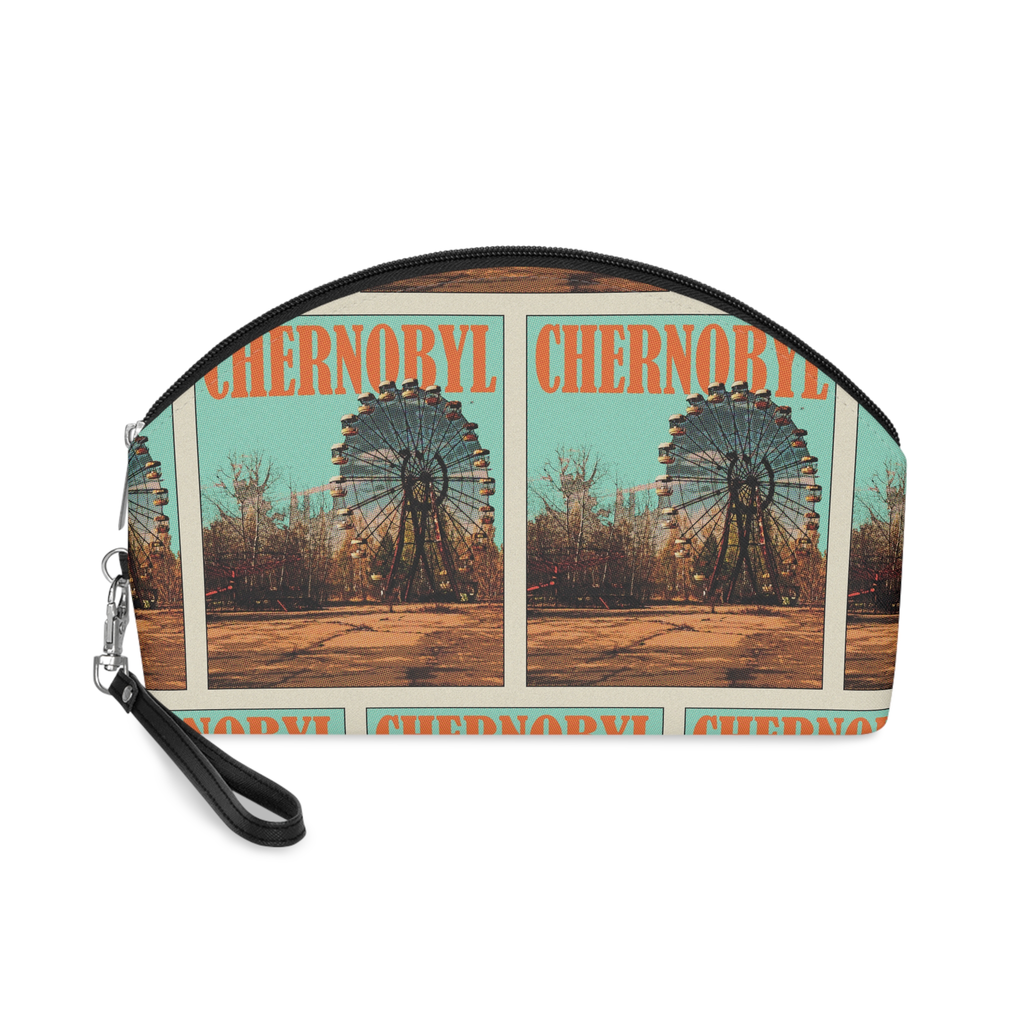 Chernobyl Retro Travel Poster Makeup Bag