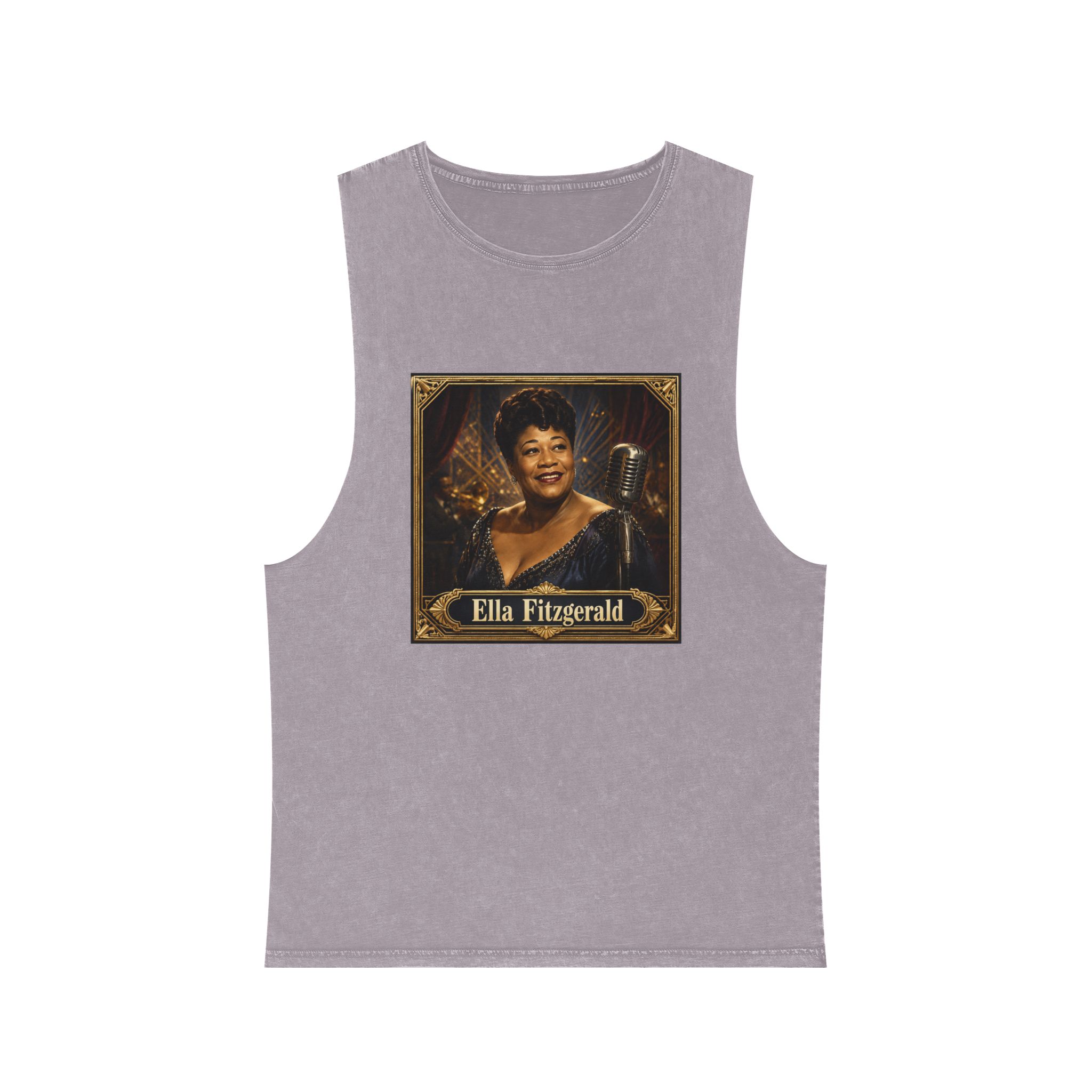 Ella Fitzgerald Unisex Stonewash Tank Top - Image 17
