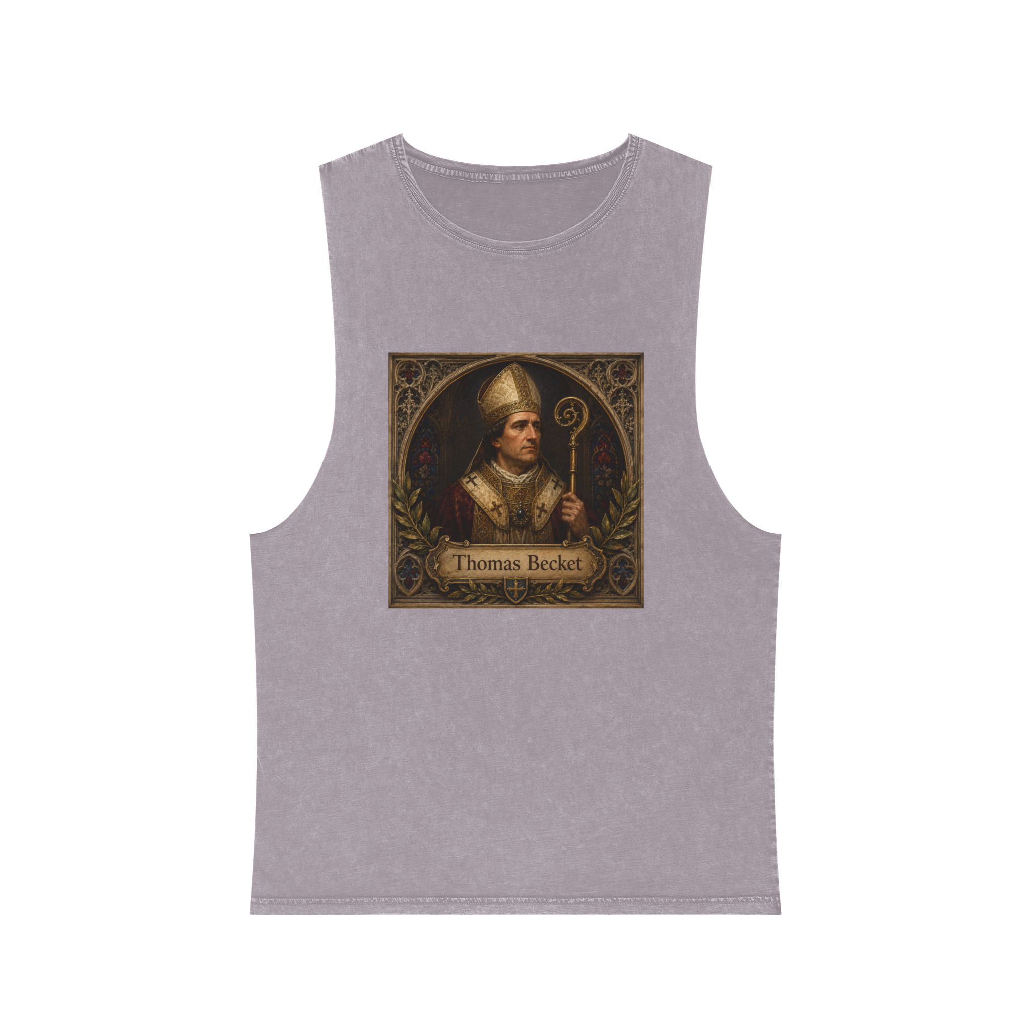 Thomas Becket Unisex Stonewash Tank Top - Image 17
