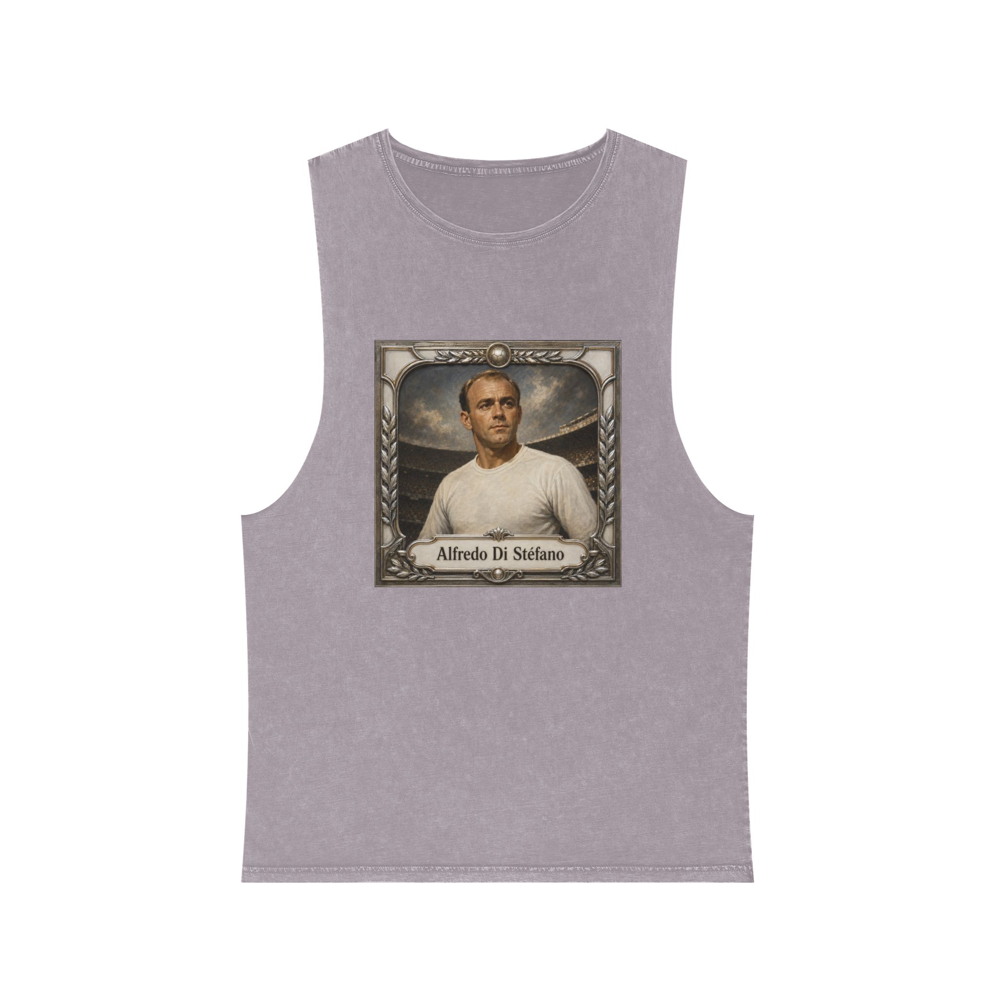 Alfredo Di Stefano Unisex Stonewash Tank Top - Image 17