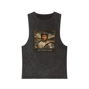 Juan Manuel Fangio Unisex Stonewash Tank Top