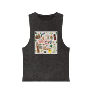 Historical Design AC647D Unisex Stonewash Tank Top
