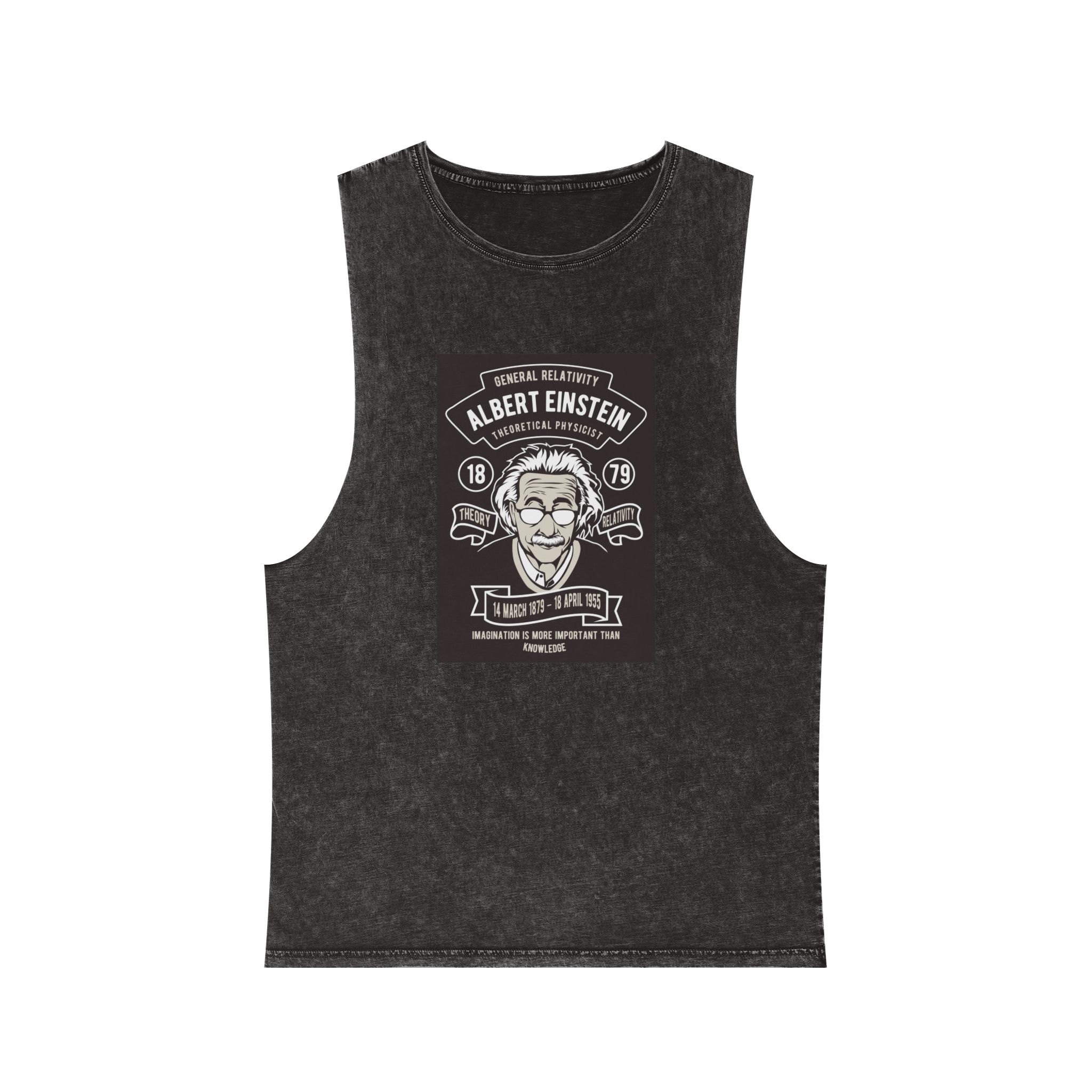 Albert Einstein Copia Unisex Stonewash Tank Top