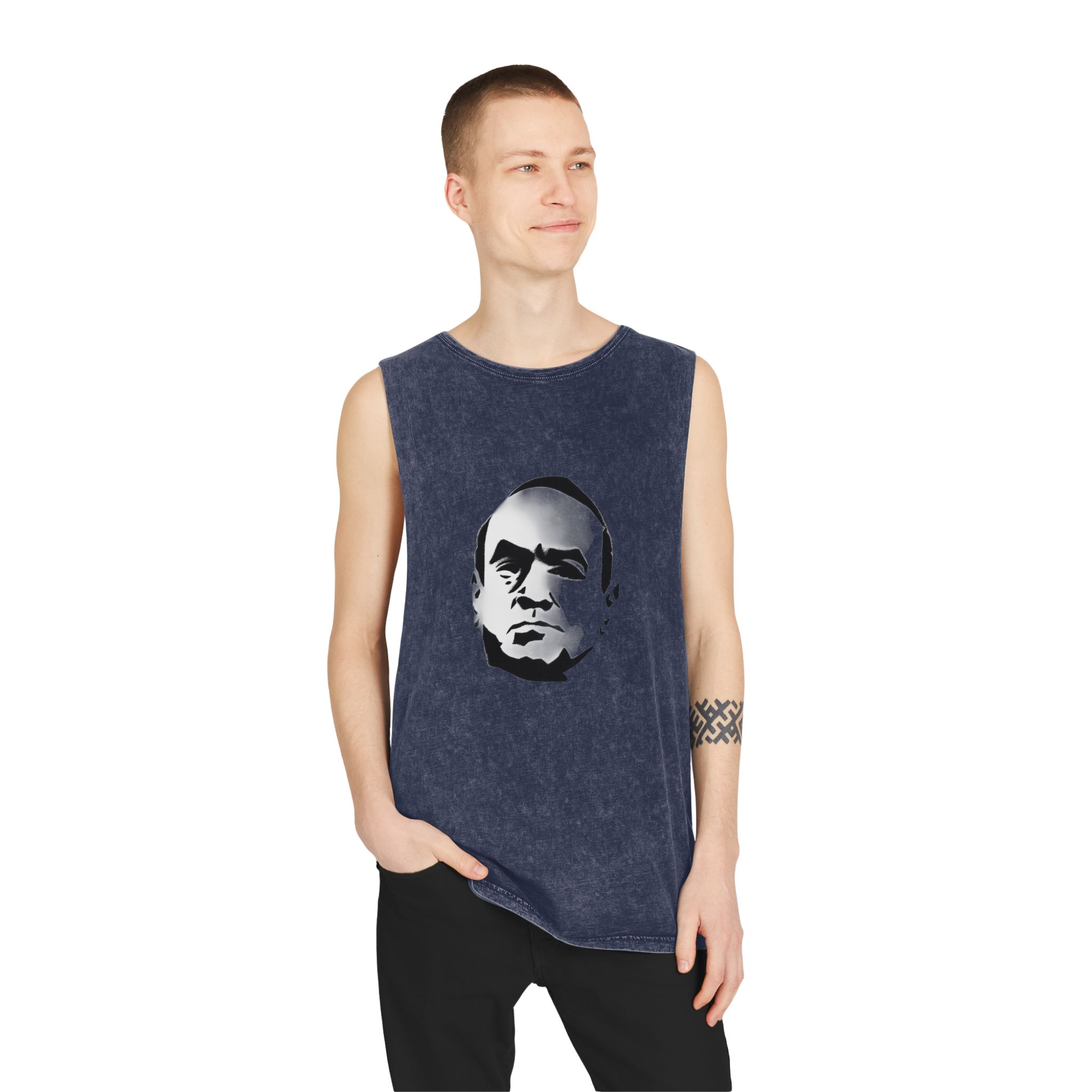 Al Capone V1 Unisex Stonewash Tank Top - Image 15