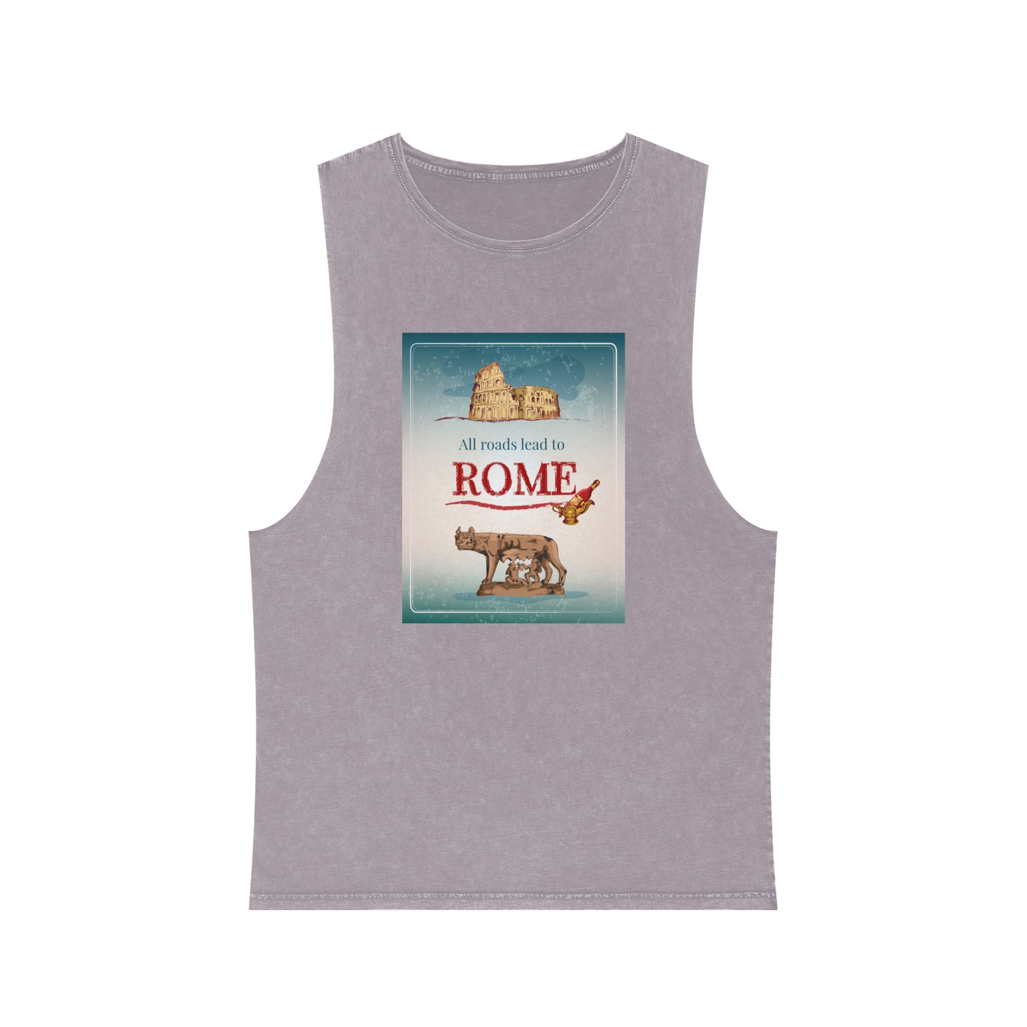 Historical Design E34B4F Unisex Stonewash Tank Top - Image 17