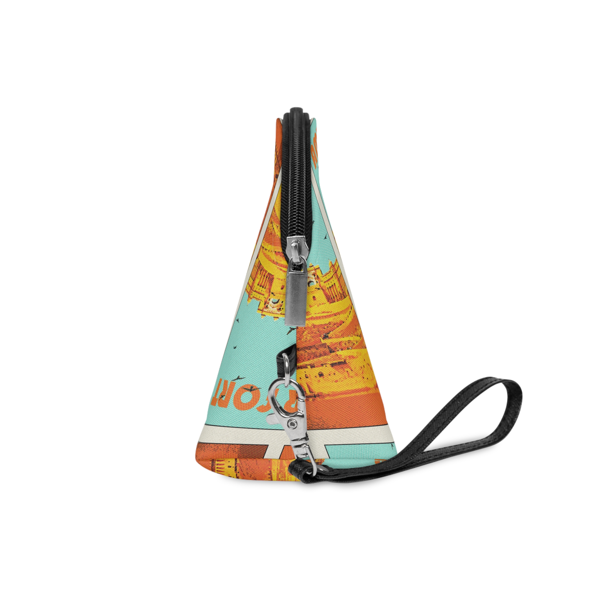Amber Fort Retro Travel Poster Makeup Bag - Image 3