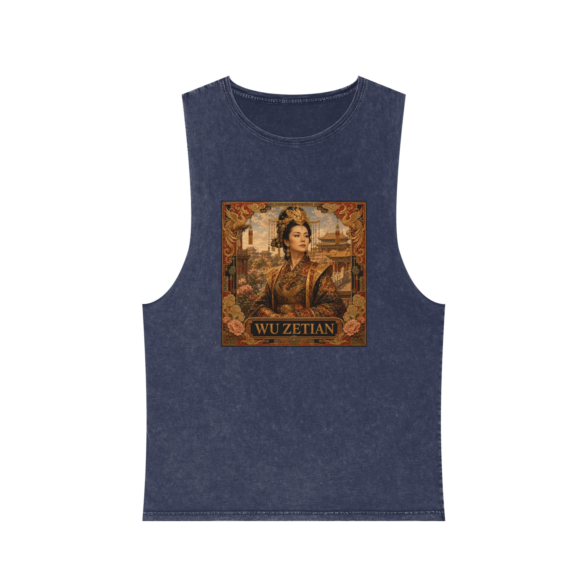 Wu Zetian Unisex Stonewash Tank Top - Image 13