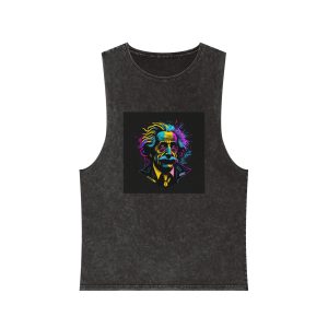 Albert Einstein Unisex Stonewash Tank Top