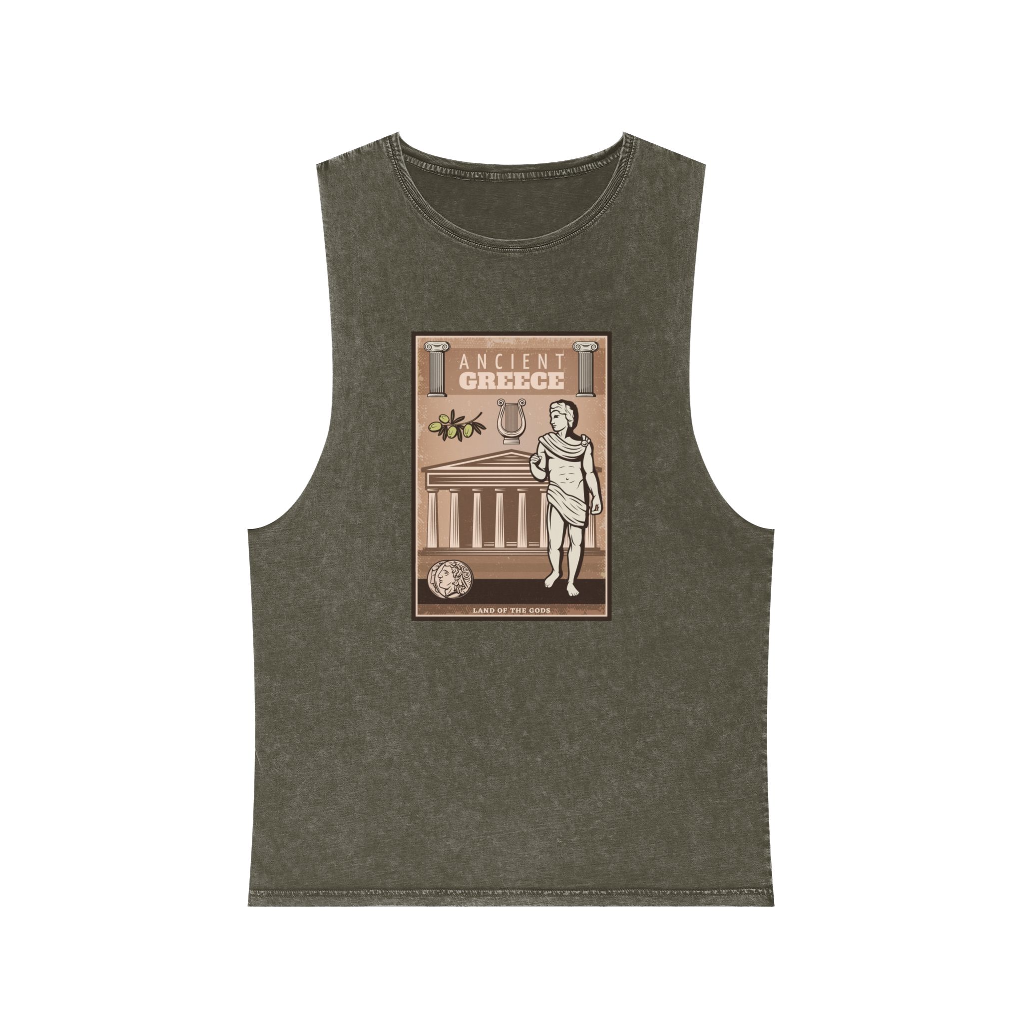 Historical Design 47B33B Unisex Stonewash Tank Top - Image 5