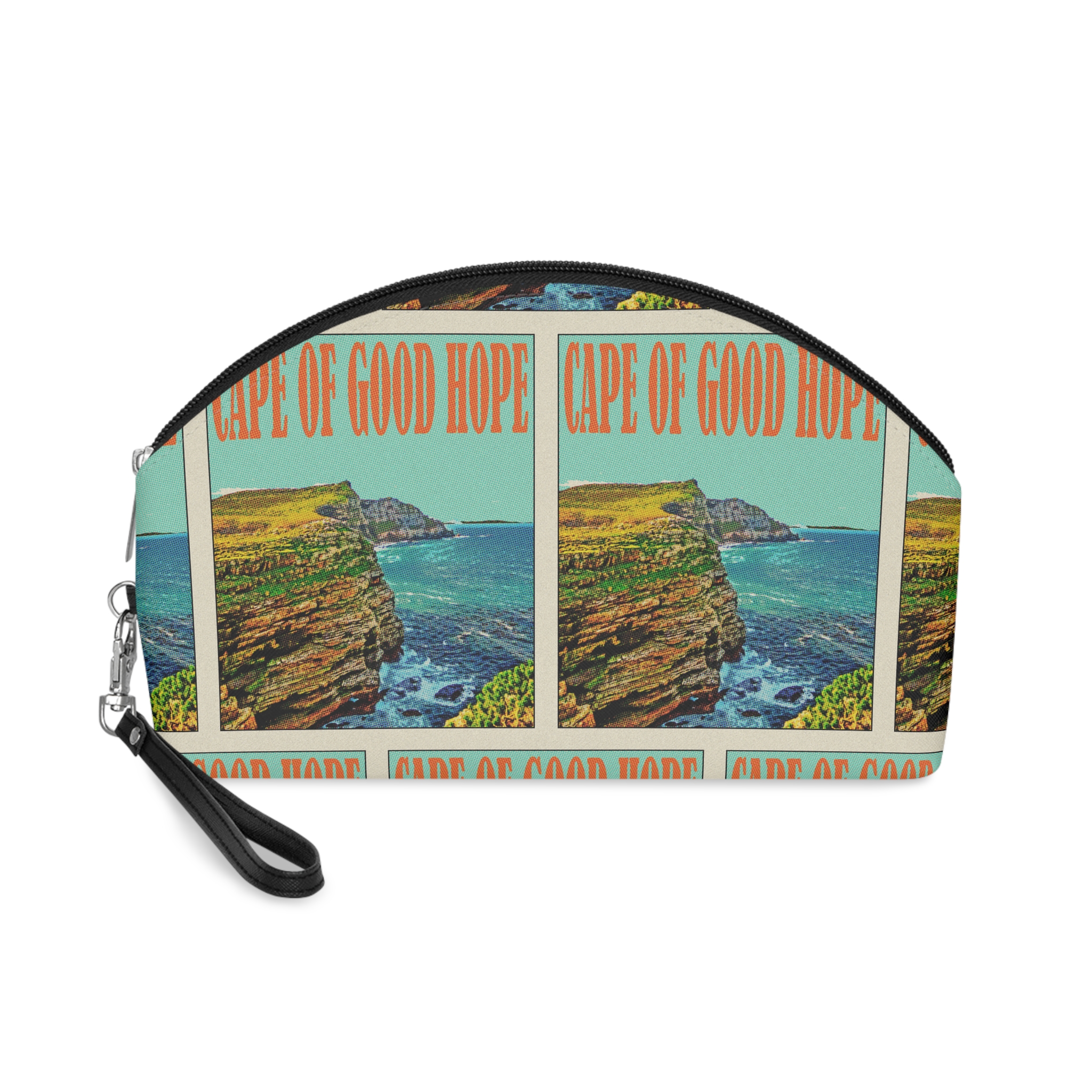 Cape Good Hope Retro Travel Poster Makeup Bag