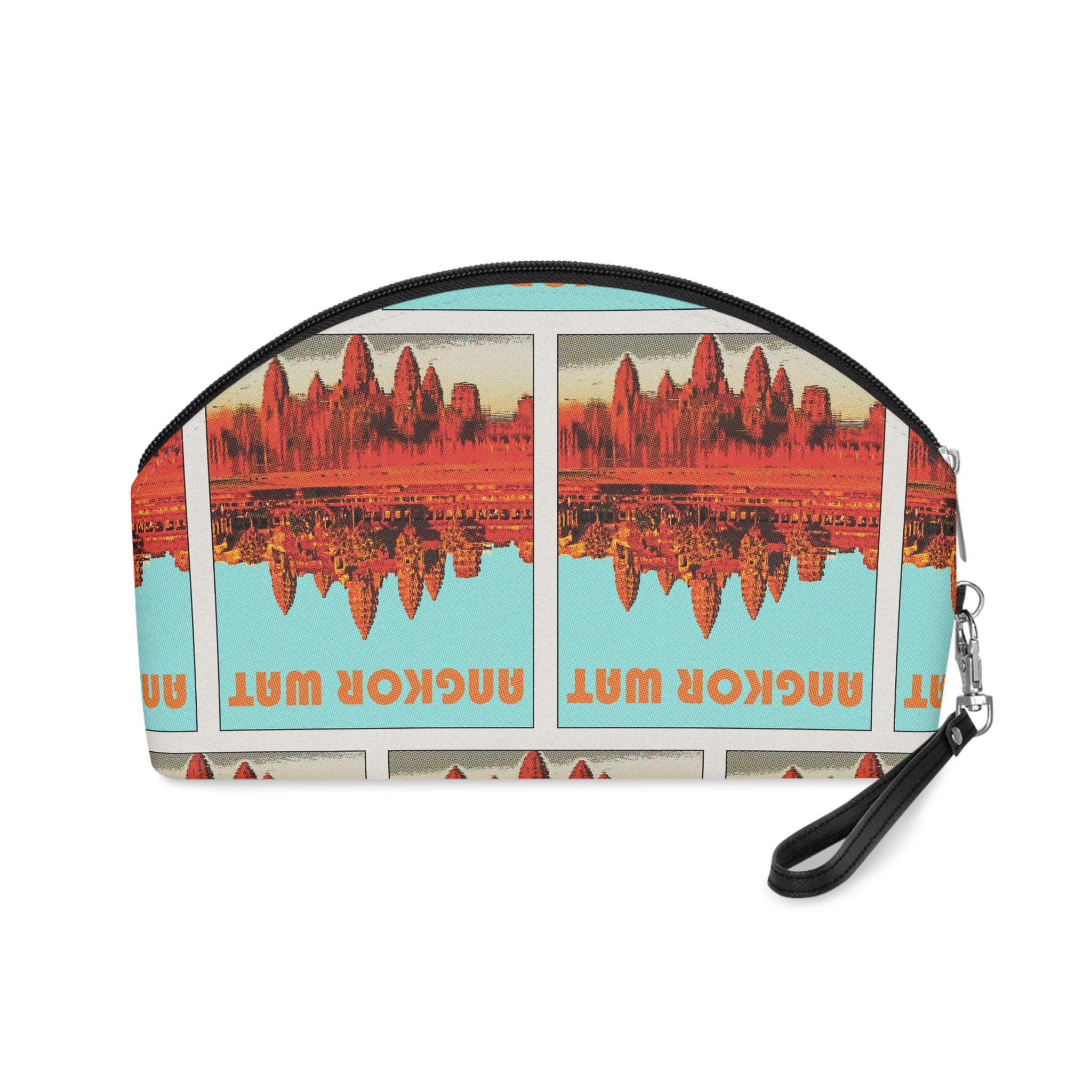 Angkor Wat Retro Travel Poster (1) Makeup Bag - Image 2