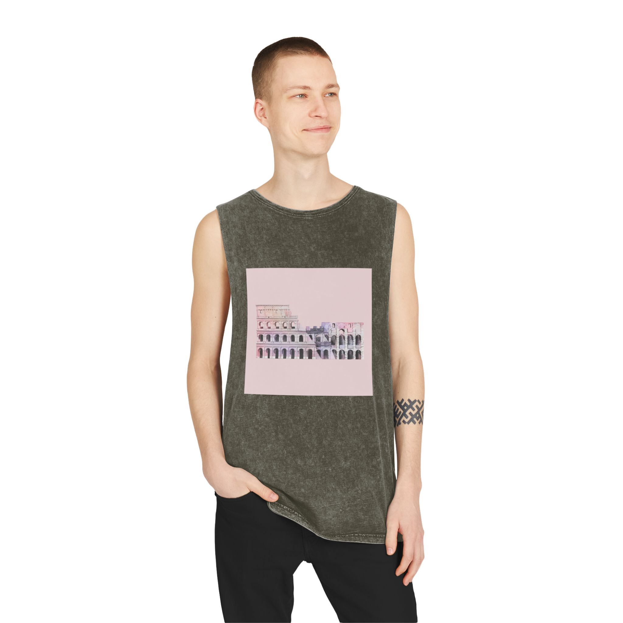 Historical Design 433677 Unisex Stonewash Tank Top - Image 7