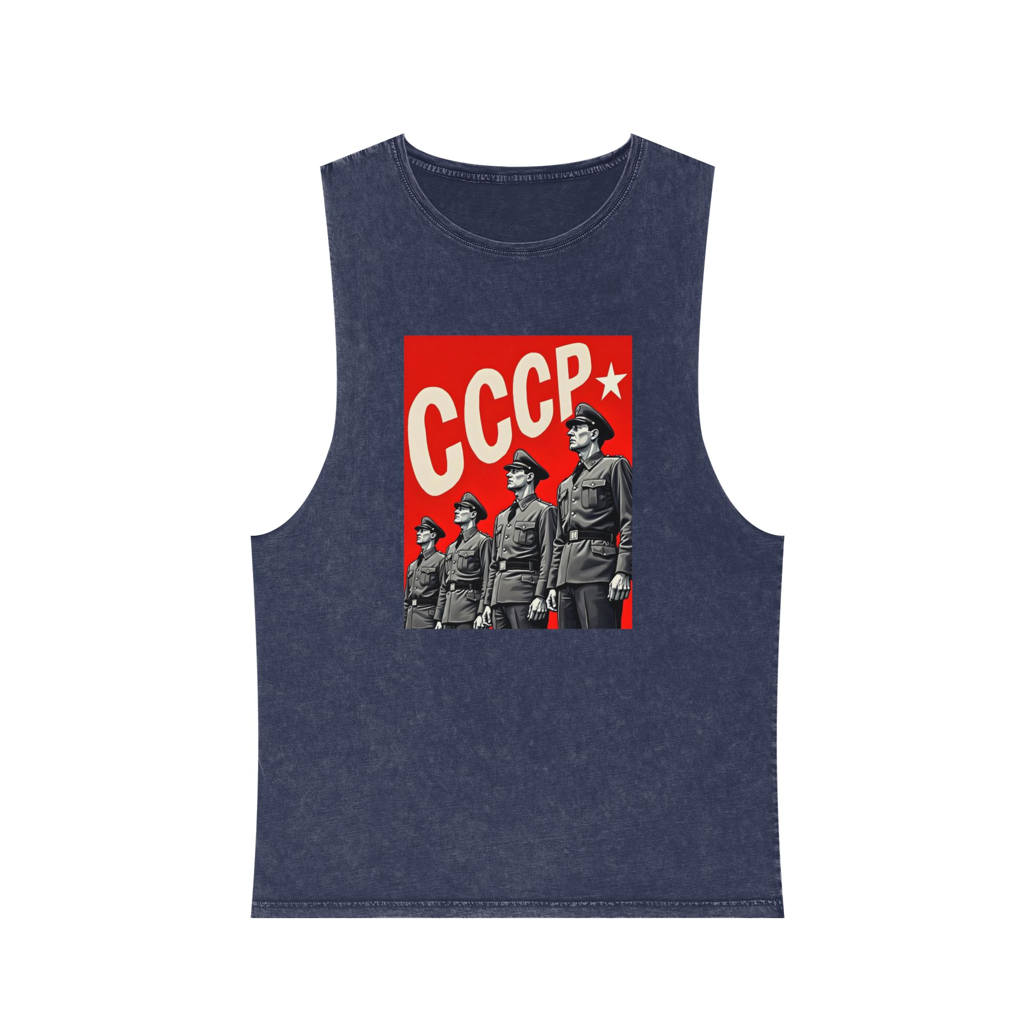 Cccp 1 Unisex Stonewash Tank Top - Image 13