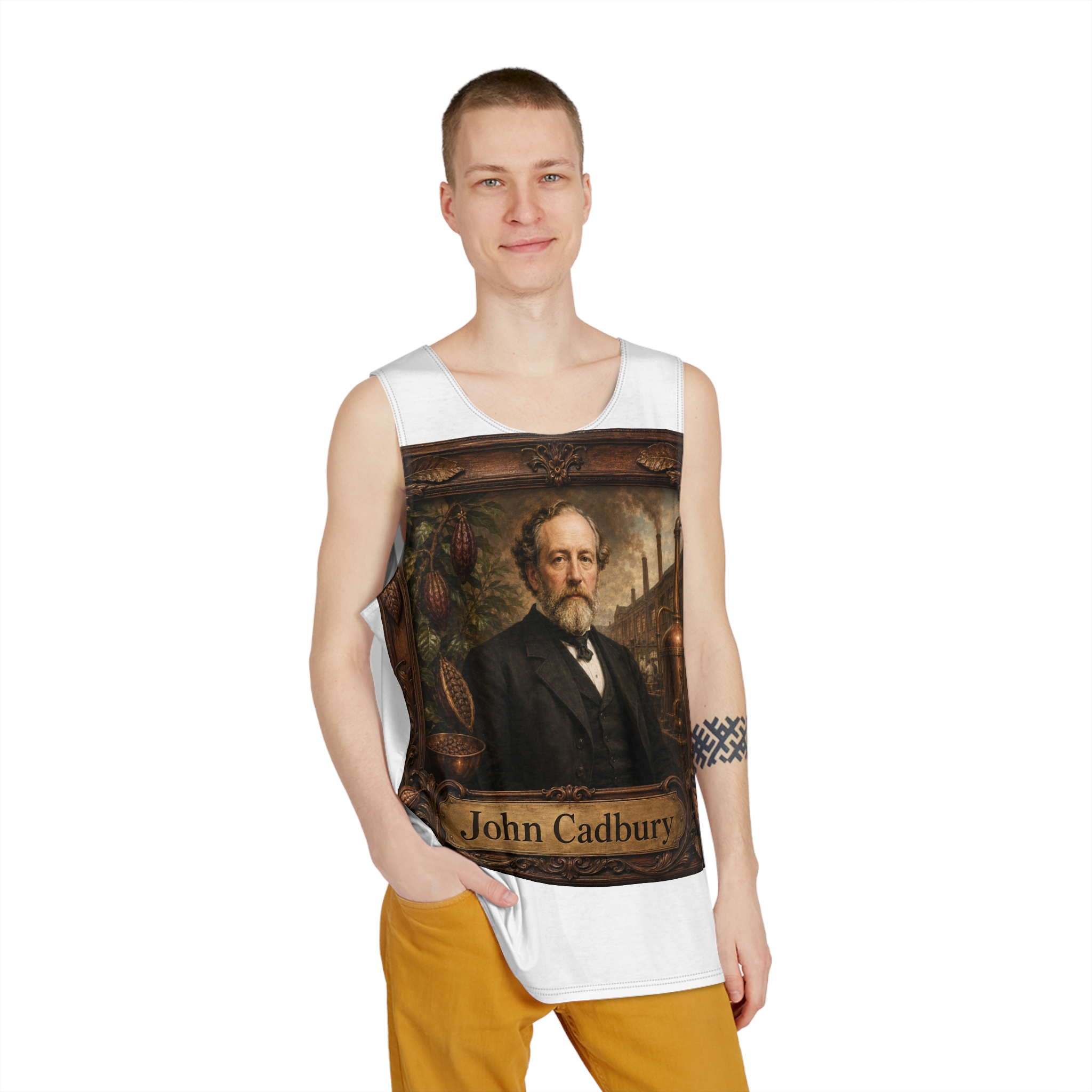 History Shopping 889 John Cadbury Mens Tank Aop - Image 3