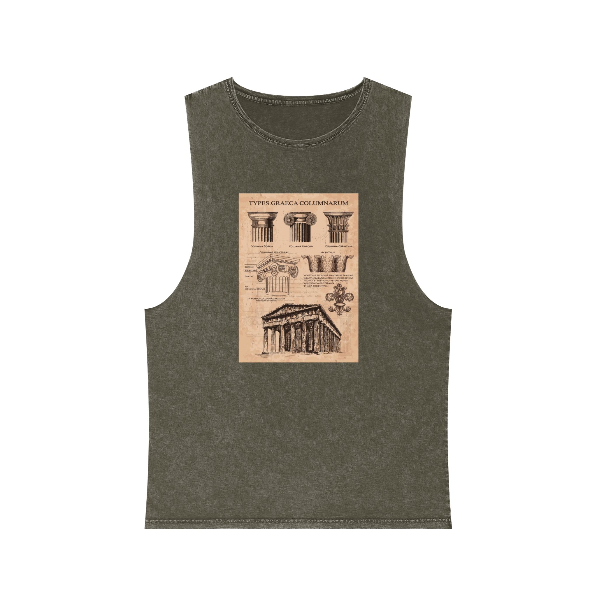 Historical Design E022AA Unisex Stonewash Tank Top - Image 5