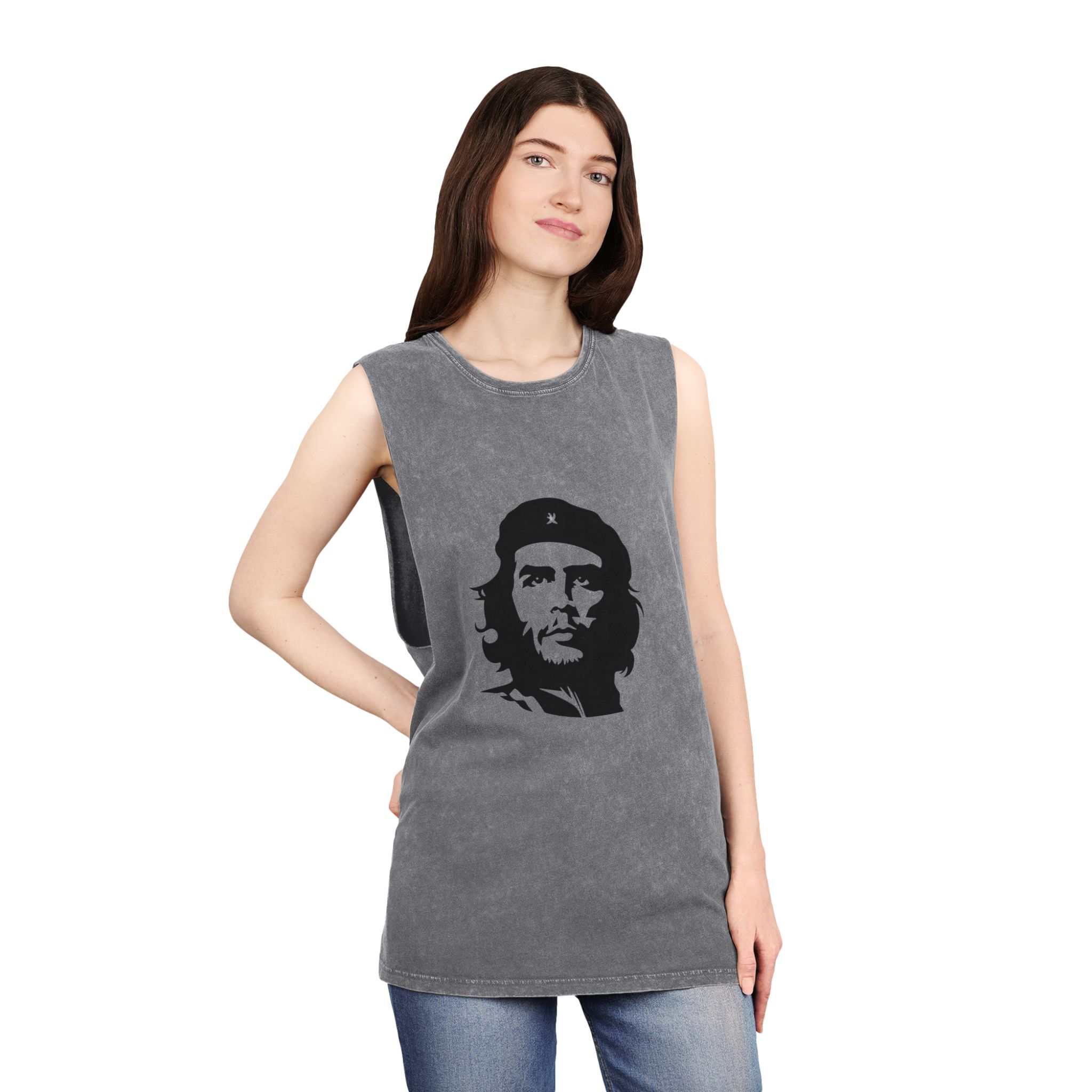 Che Guevara Unisex Stonewash Tank Top - Image 12