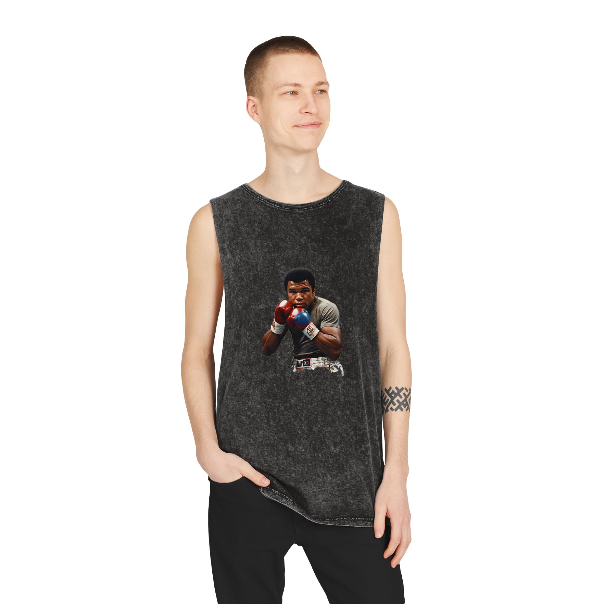 Fondo de “64 Unisex Stonewash Tank Top - Image 3