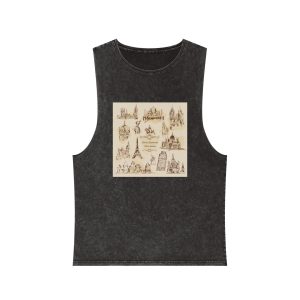Historical Design 20ACF8 Unisex Stonewash Tank Top