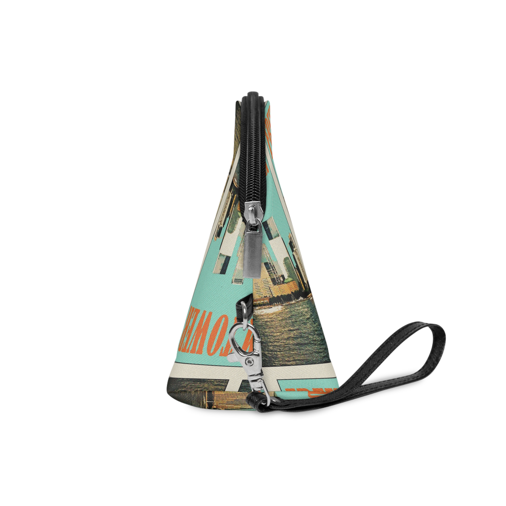 Freedom Tower Retro Travel Poster Makeup Bag - Image 3