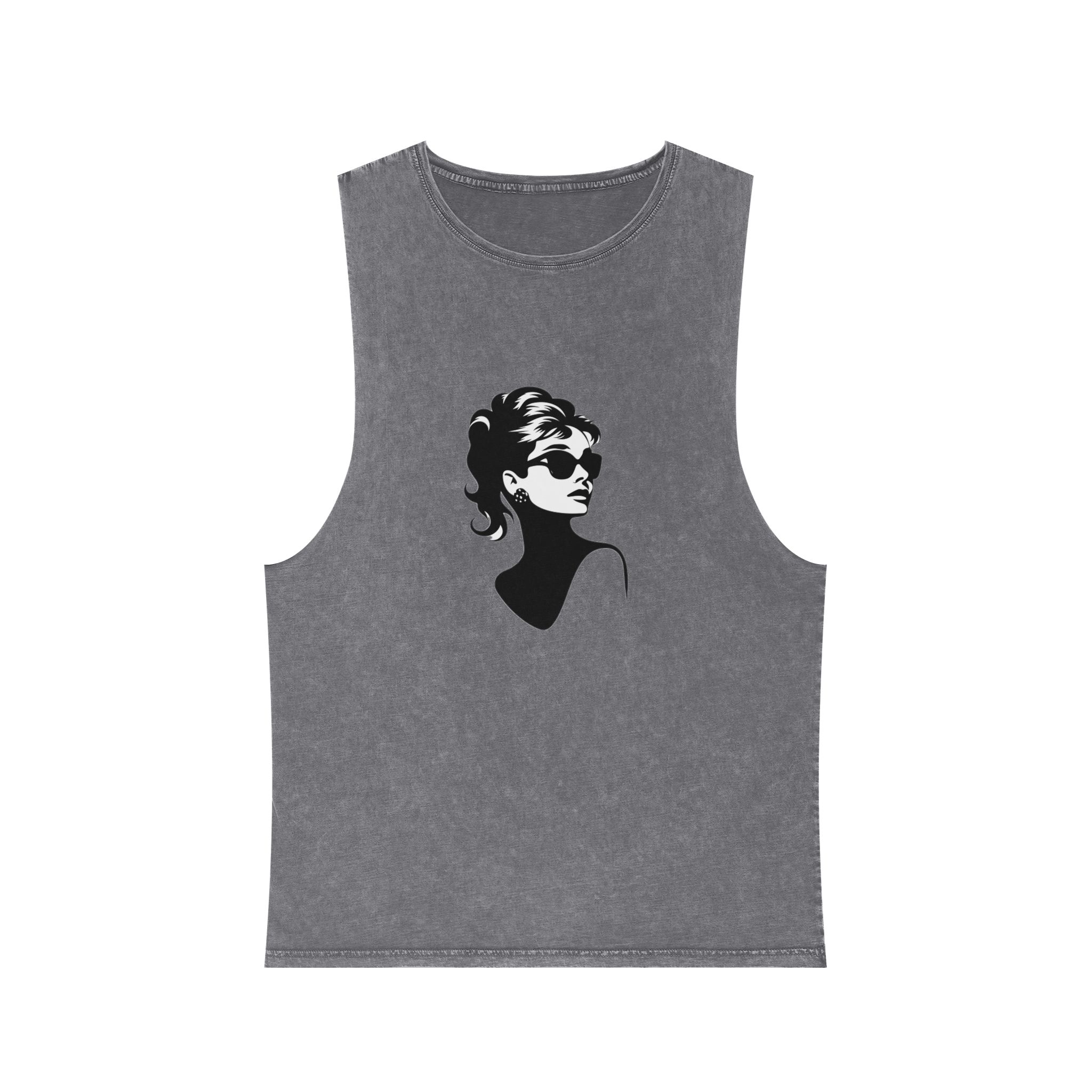 Audrey Hepburn Unisex Stonewash Tank Top - Image 9