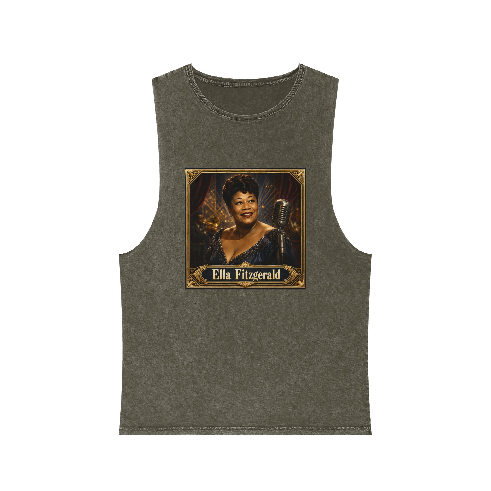 Ella Fitzgerald Unisex Stonewash Tank Top - Image 5