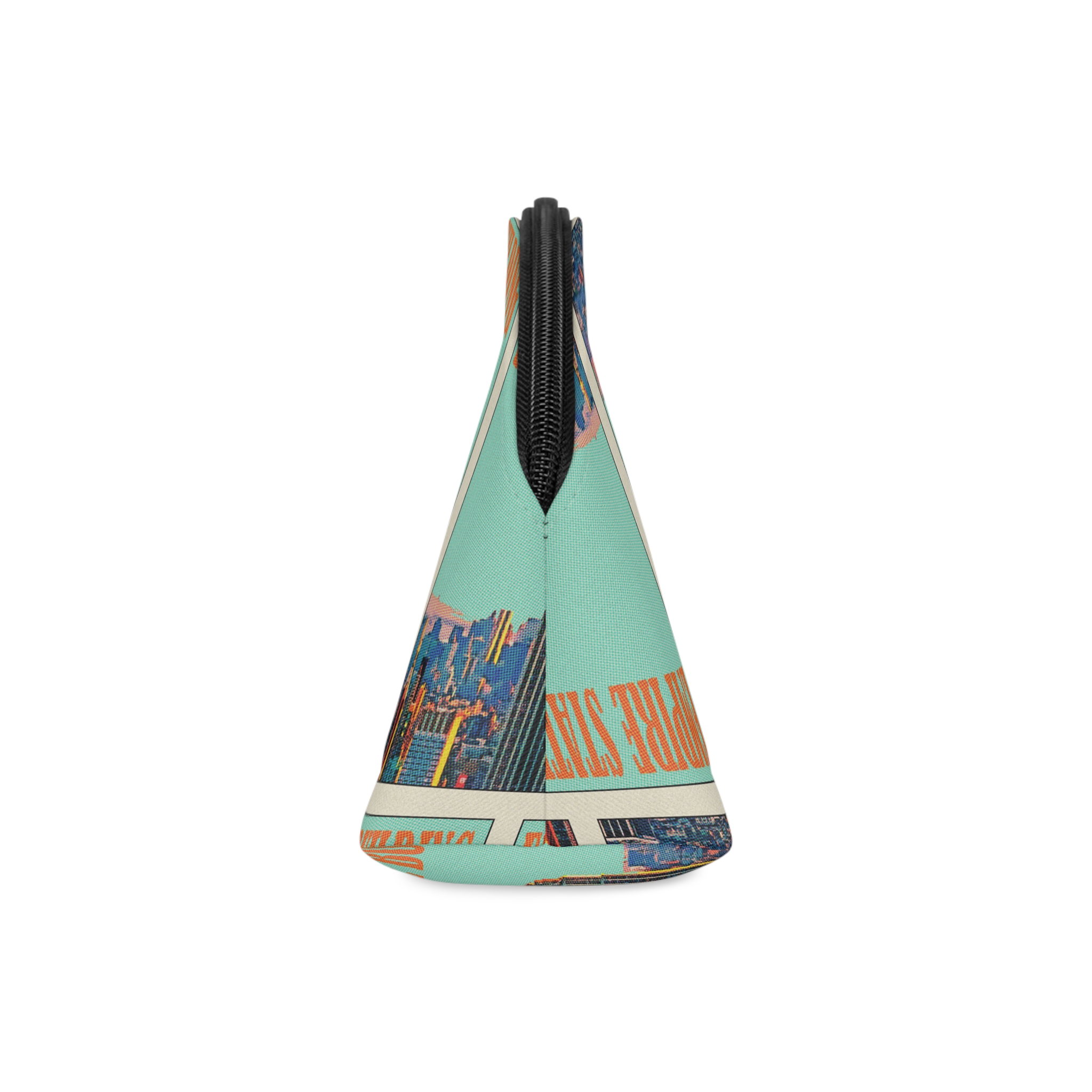 Empire State Building Retro Travel Poster Makeup Bag - Image 4