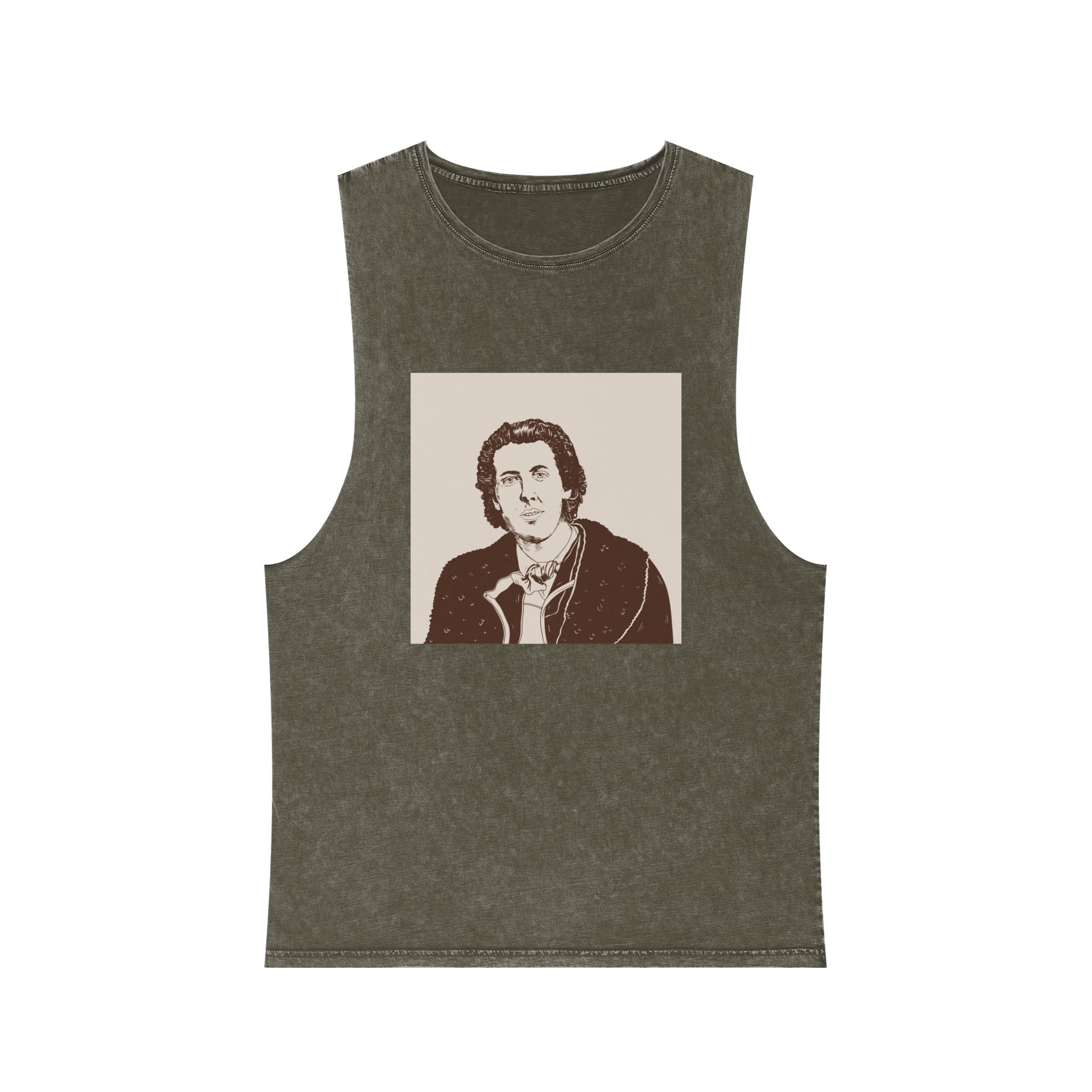 Historical Design 3EDFE4 Unisex Stonewash Tank Top - Image 5