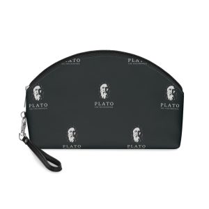 Ancient Greek Plato Philosopher Head Logo Icon Design Template Flat Vector Makeup Bag