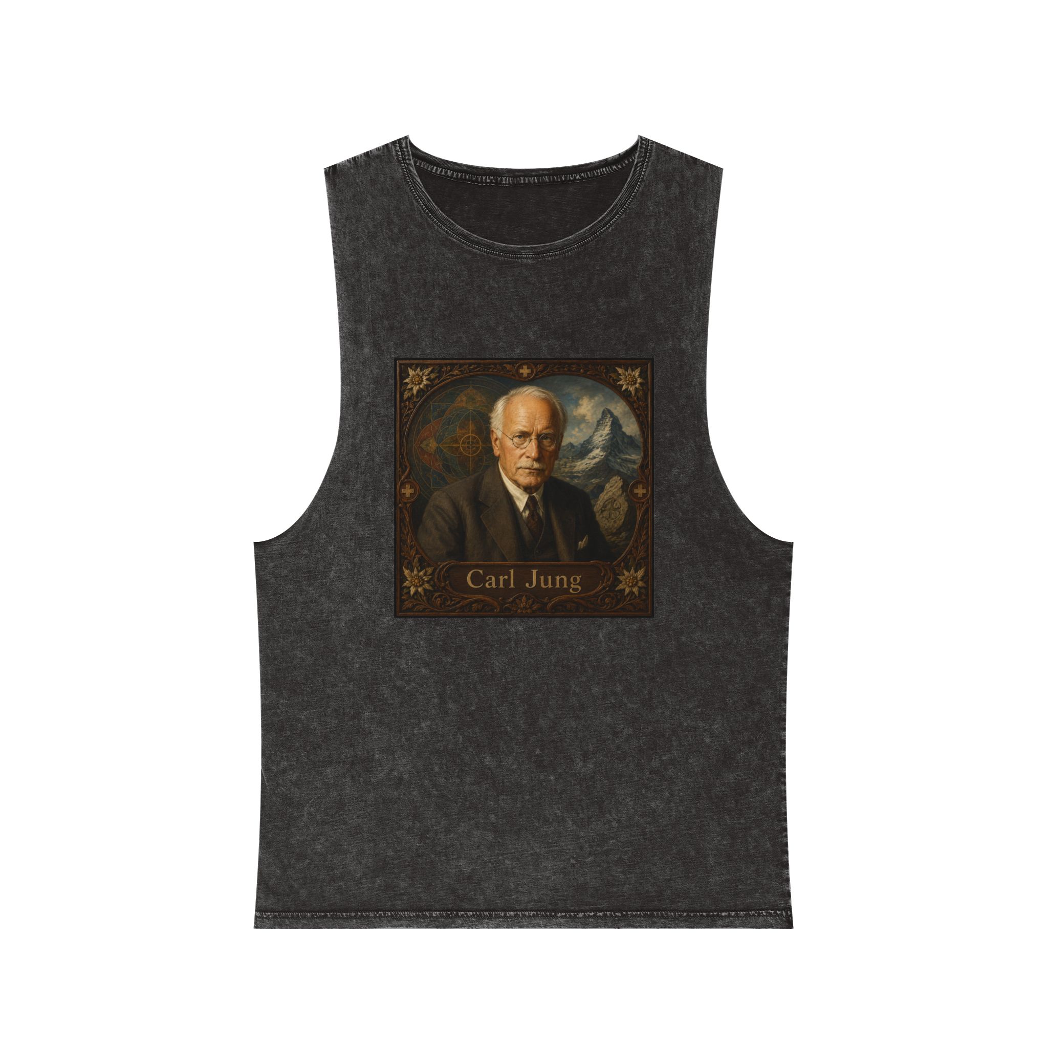 Carl Jung Unisex Stonewash Tank Top