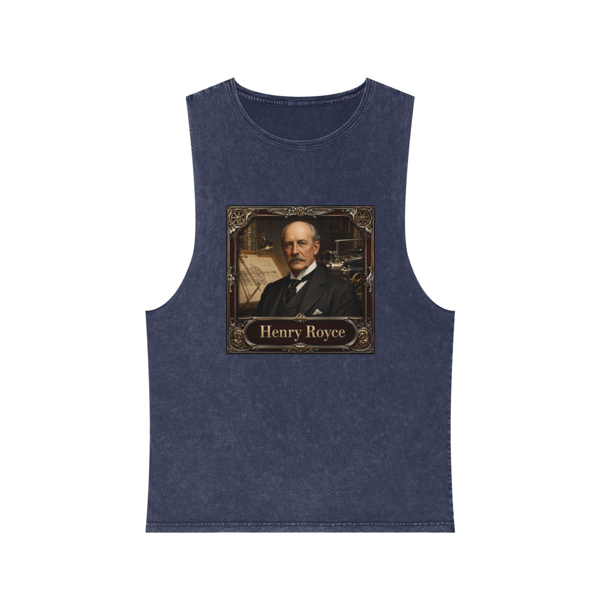 Henry Royce Unisex Stonewash Tank Top - Image 13