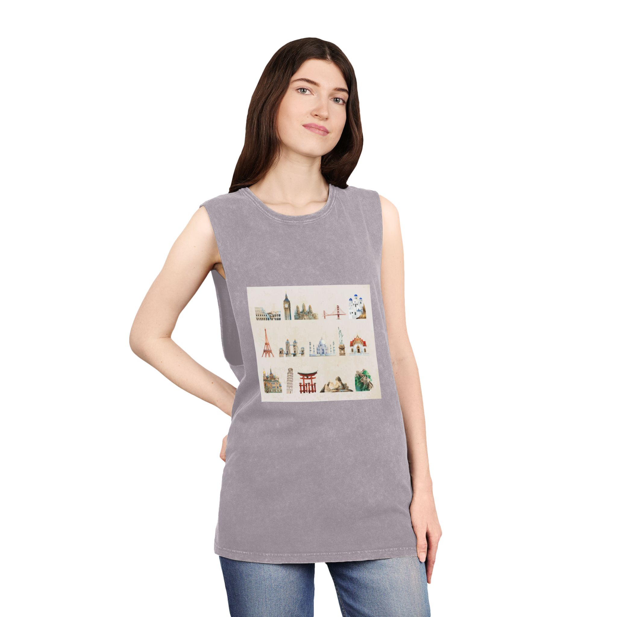 Historical Design 433673 Unisex Stonewash Tank Top - Image 20
