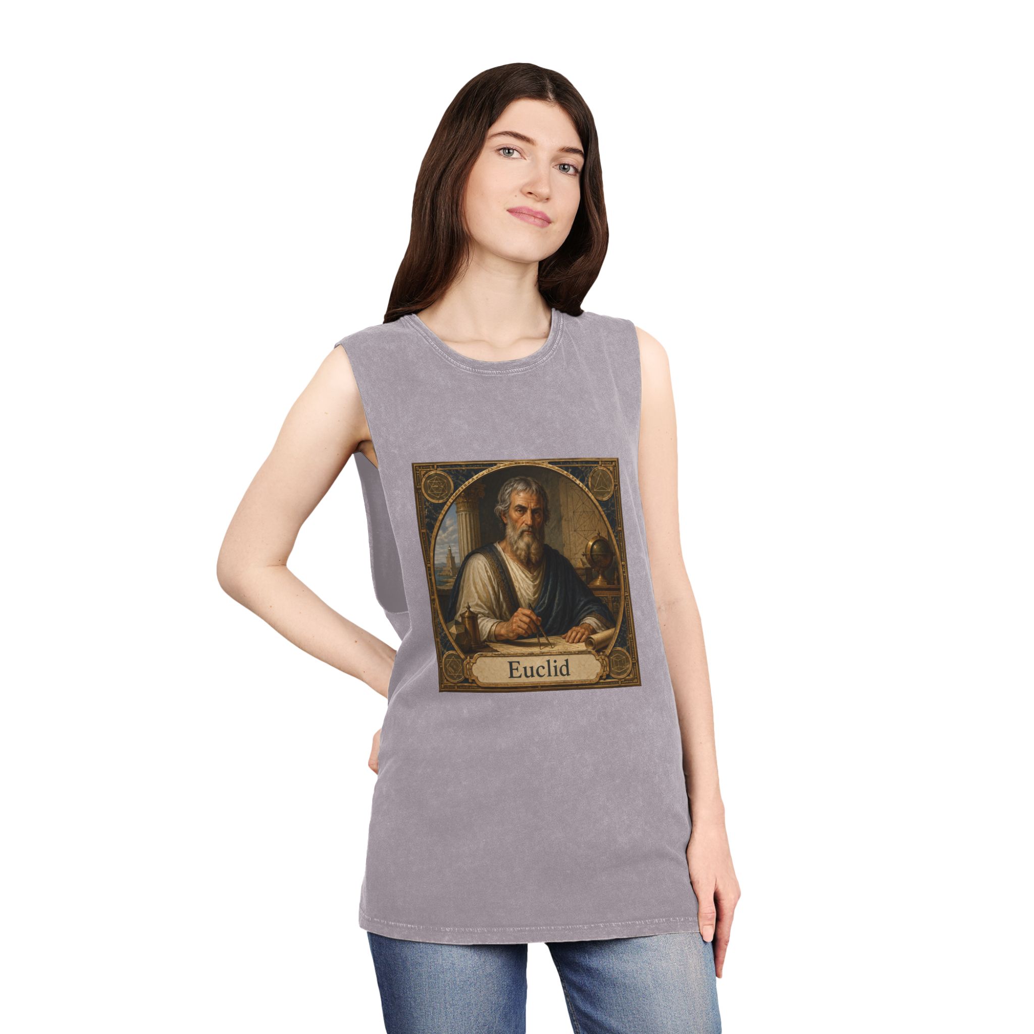 Euclid Unisex Stonewash Tank Top - Image 20