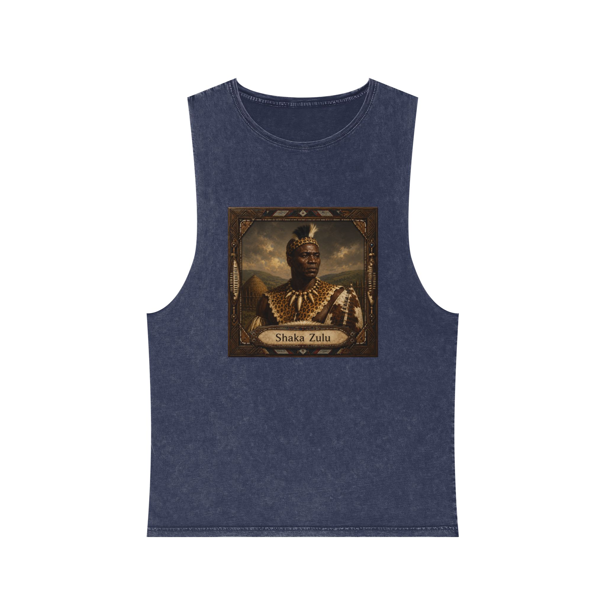 Shaka Zulu Unisex Stonewash Tank Top - Image 13