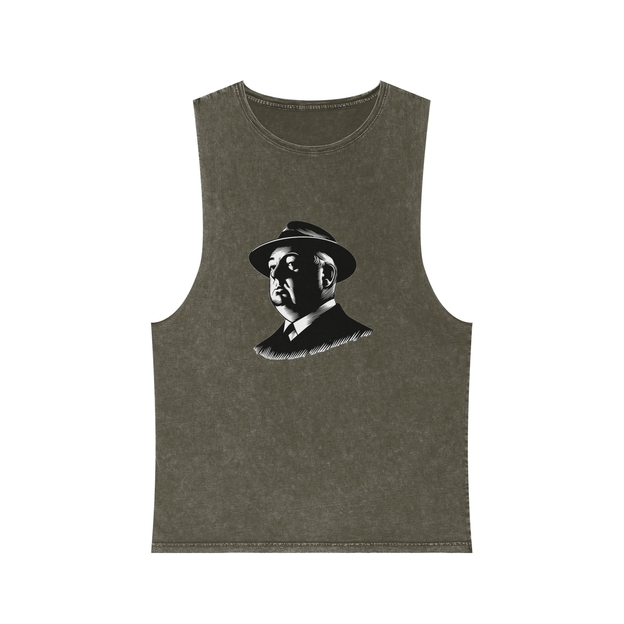 Fondo de “alfred Hitchcock Unisex Stonewash Tank Top - Image 5
