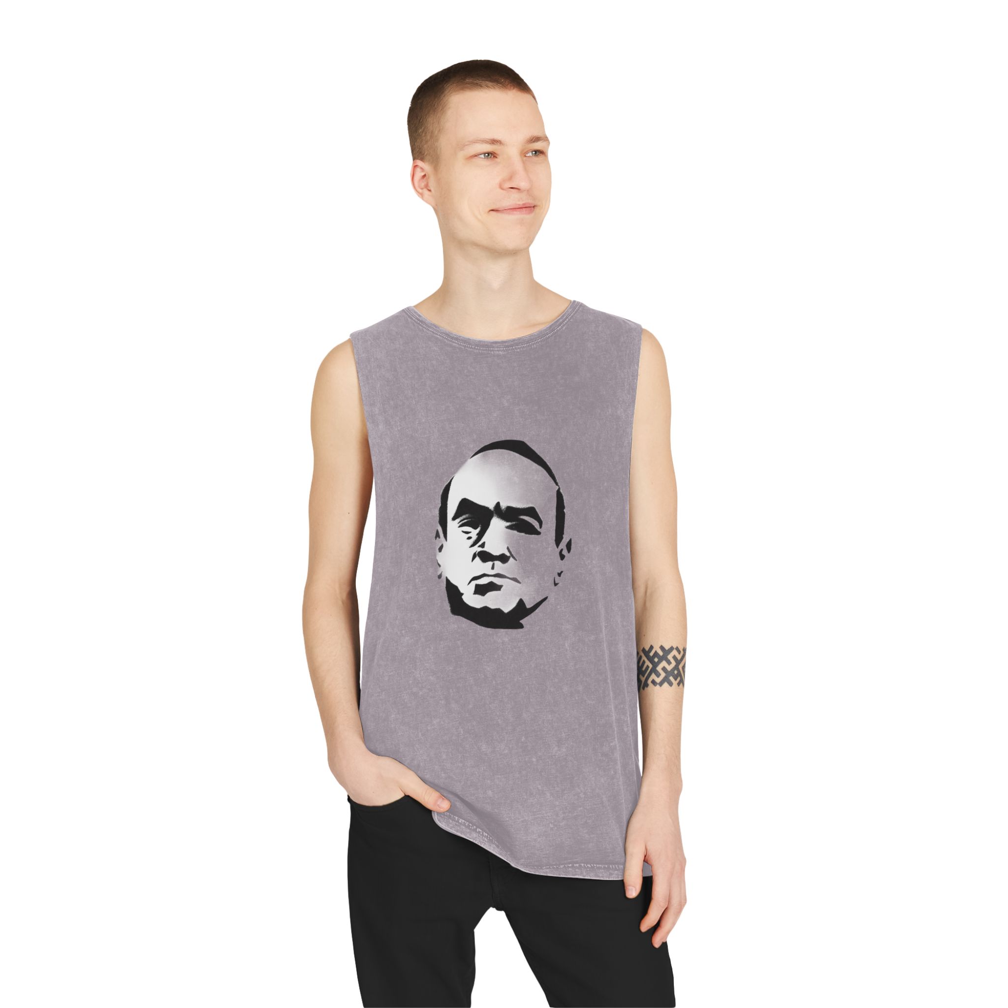 Al Capone V1 Unisex Stonewash Tank Top - Image 19